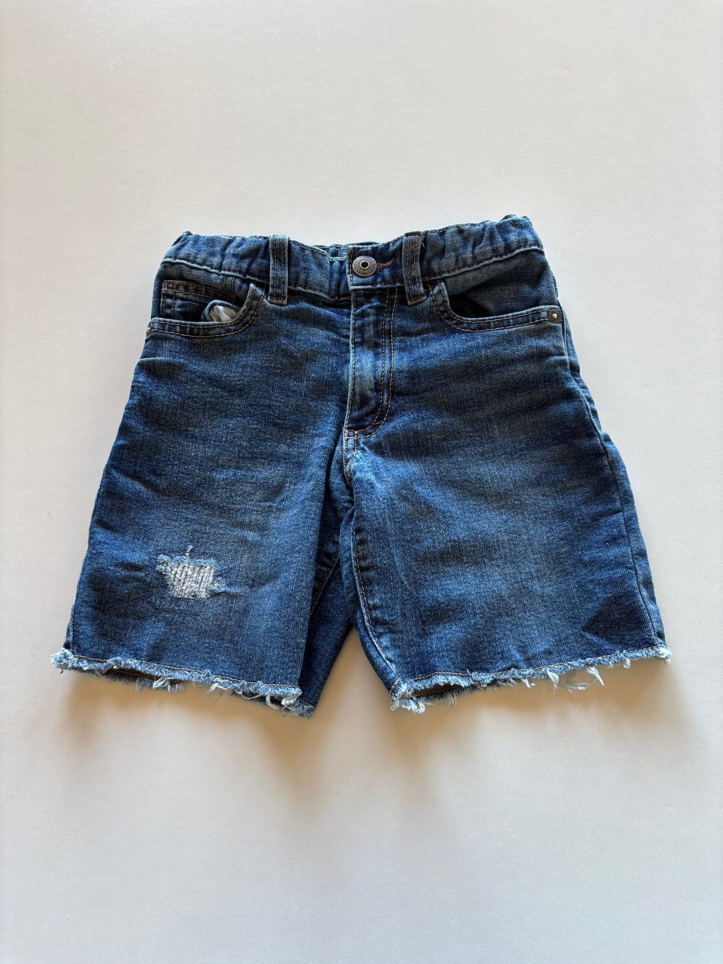 Distressed Denim Shorts
