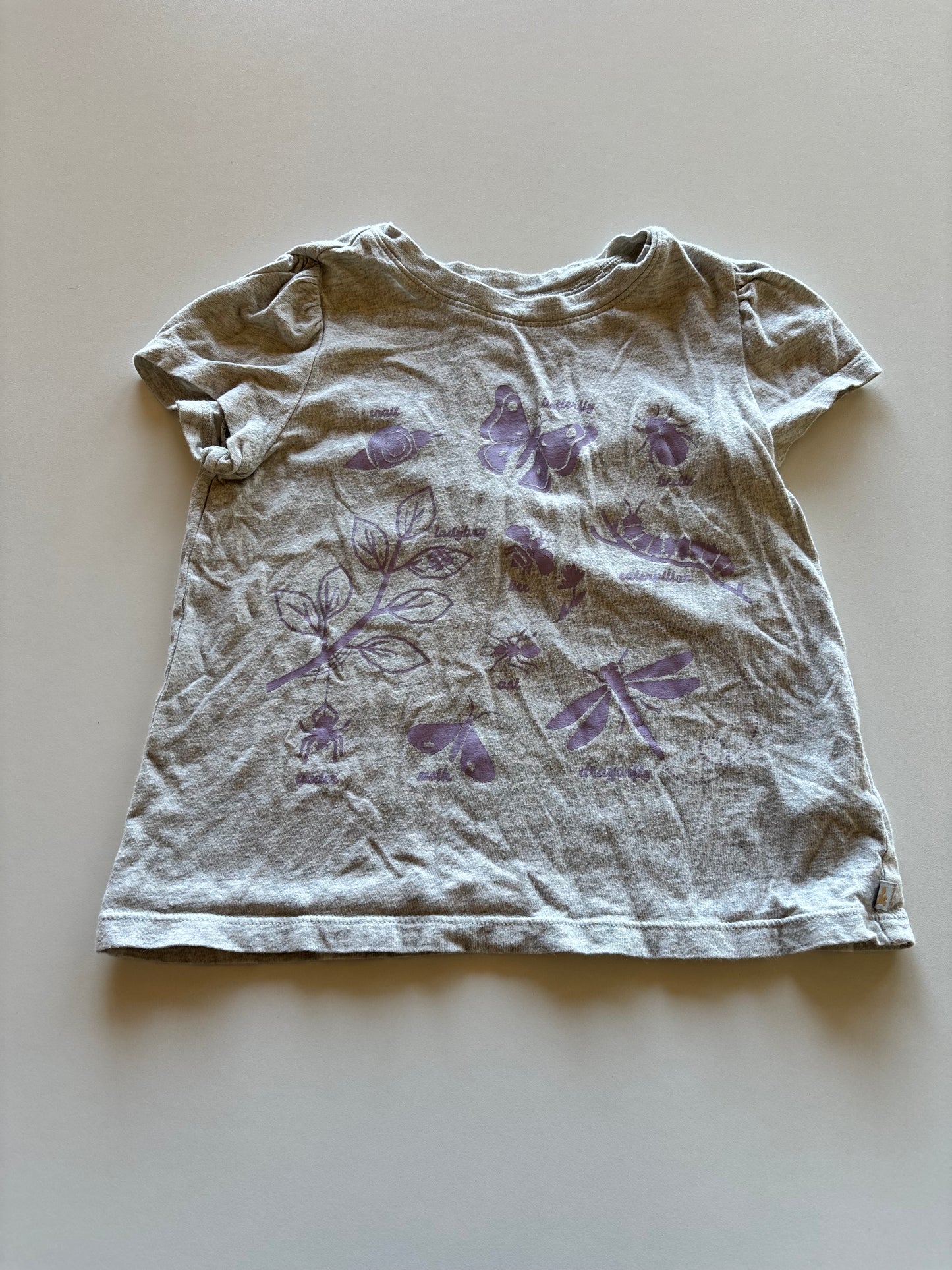 Grey & Purple Bug Tee