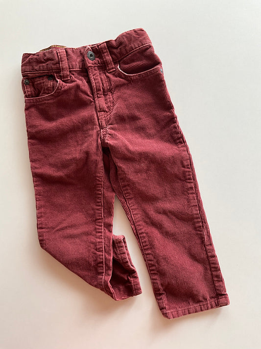 Burgundy Corduroy Pants
