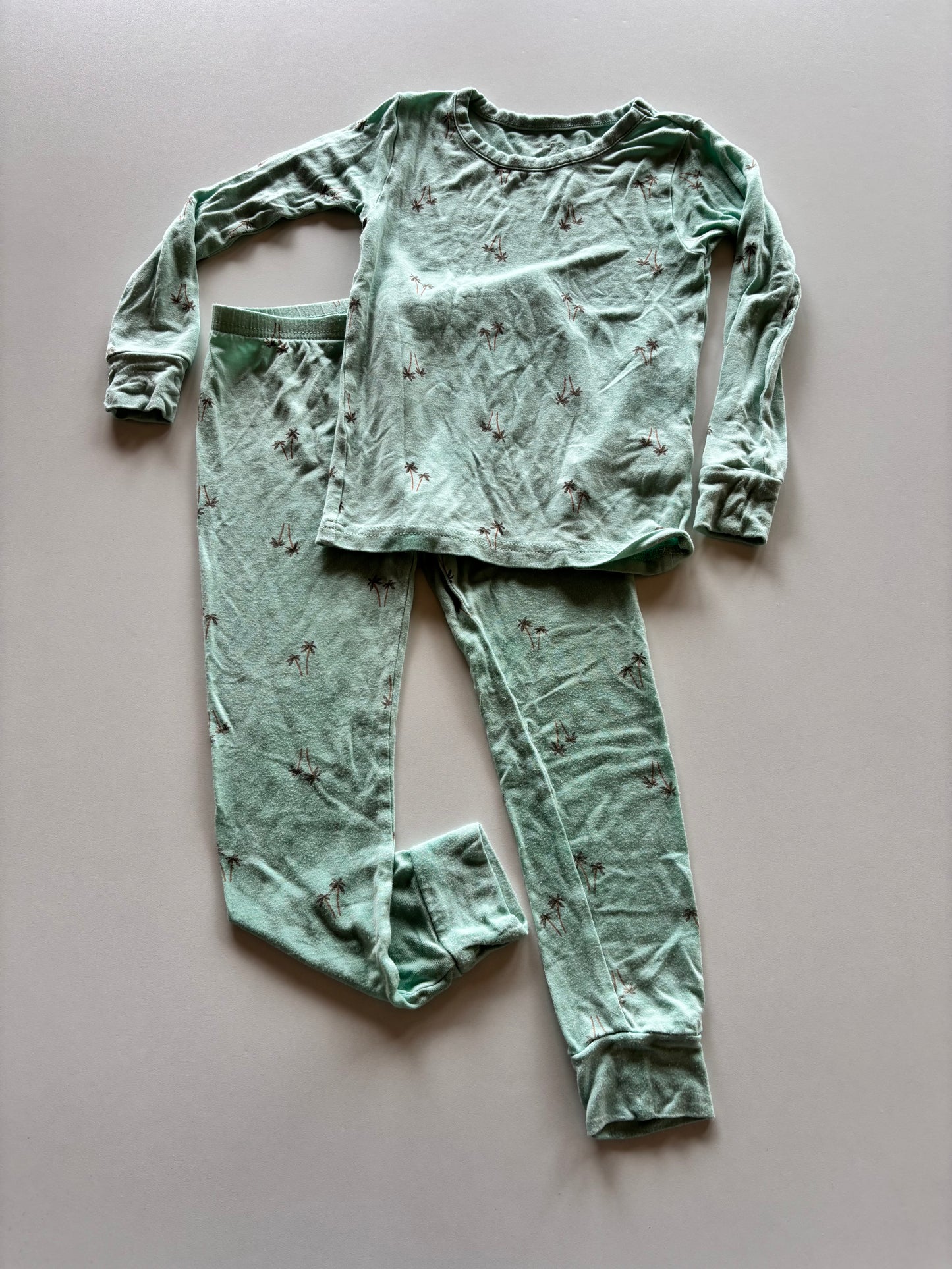 2pc Mint Palm Tree Pajamas