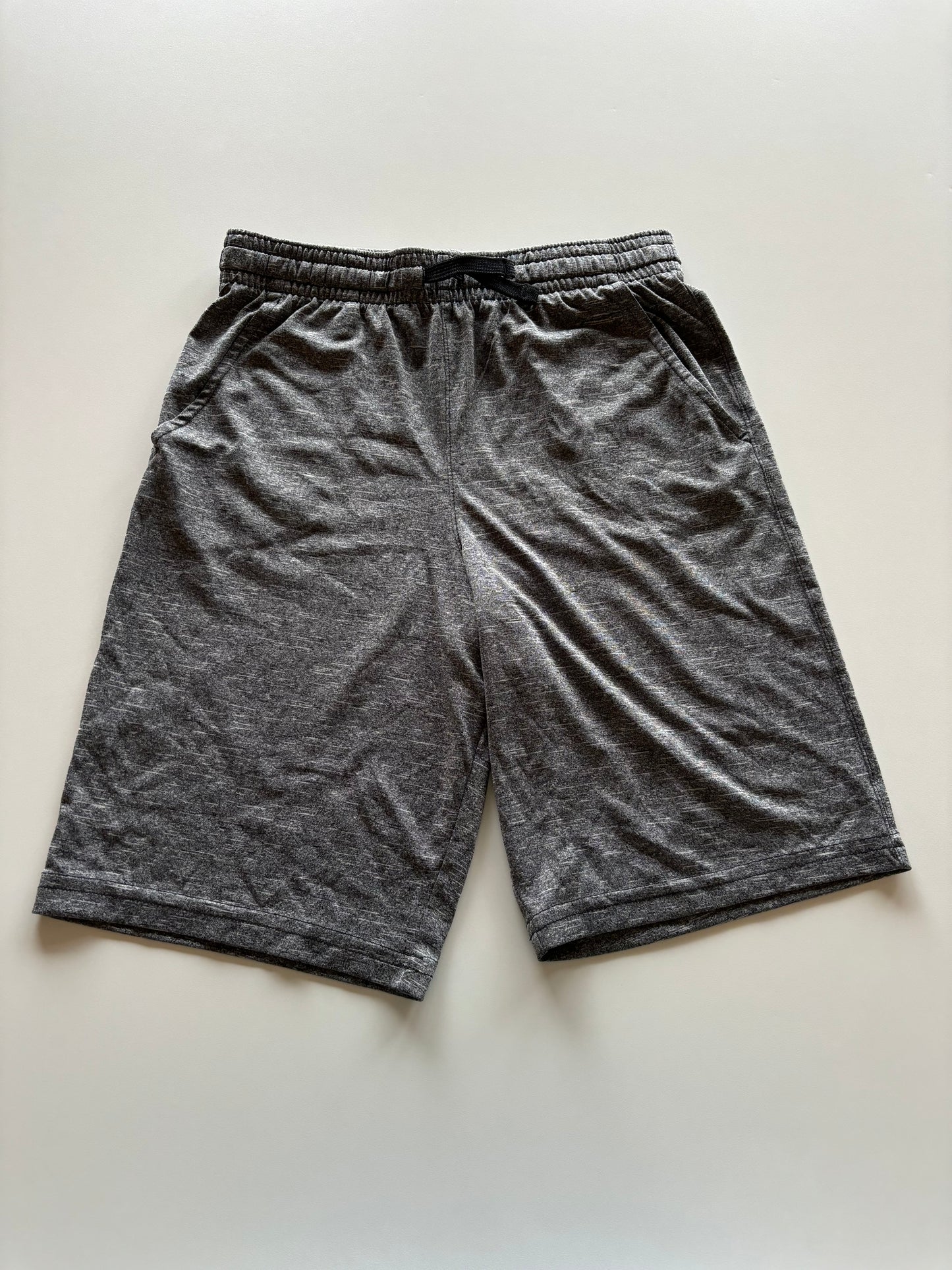 Grey Melange Athletic Shorts