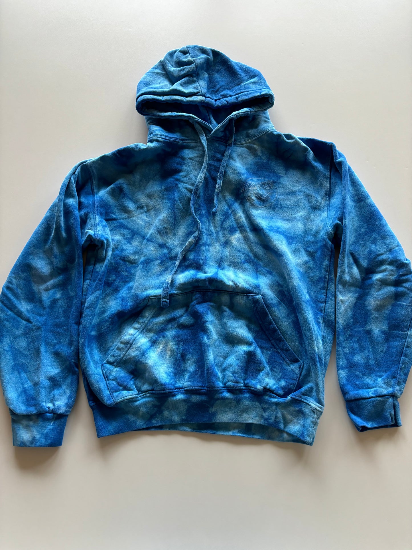 Blue Tie Dye Santa Cruz Hoodie