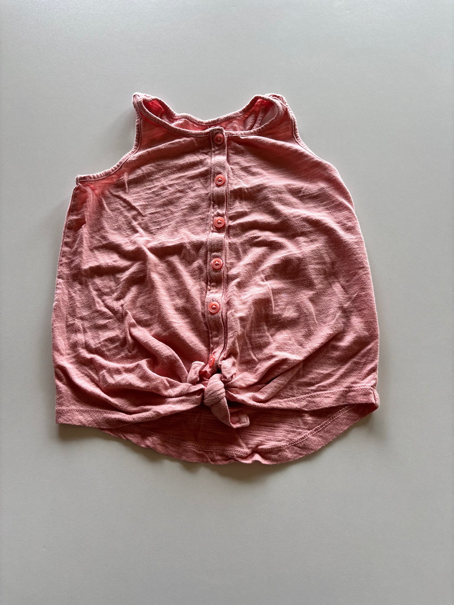 Pink Button Up Tank