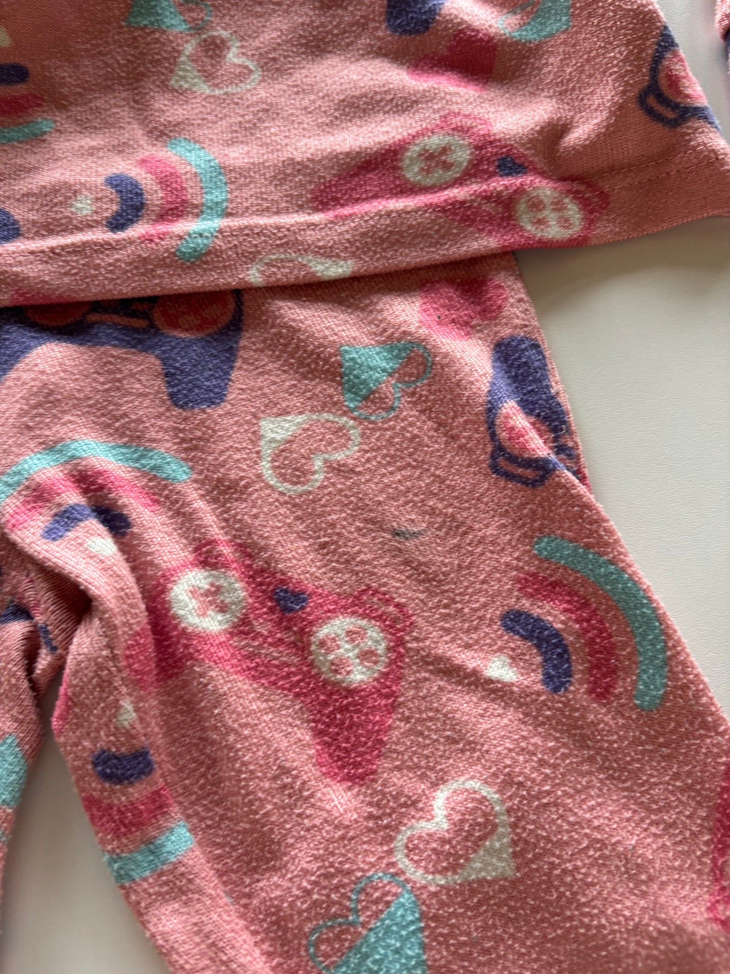 2pc Pink Gamer Pajamas