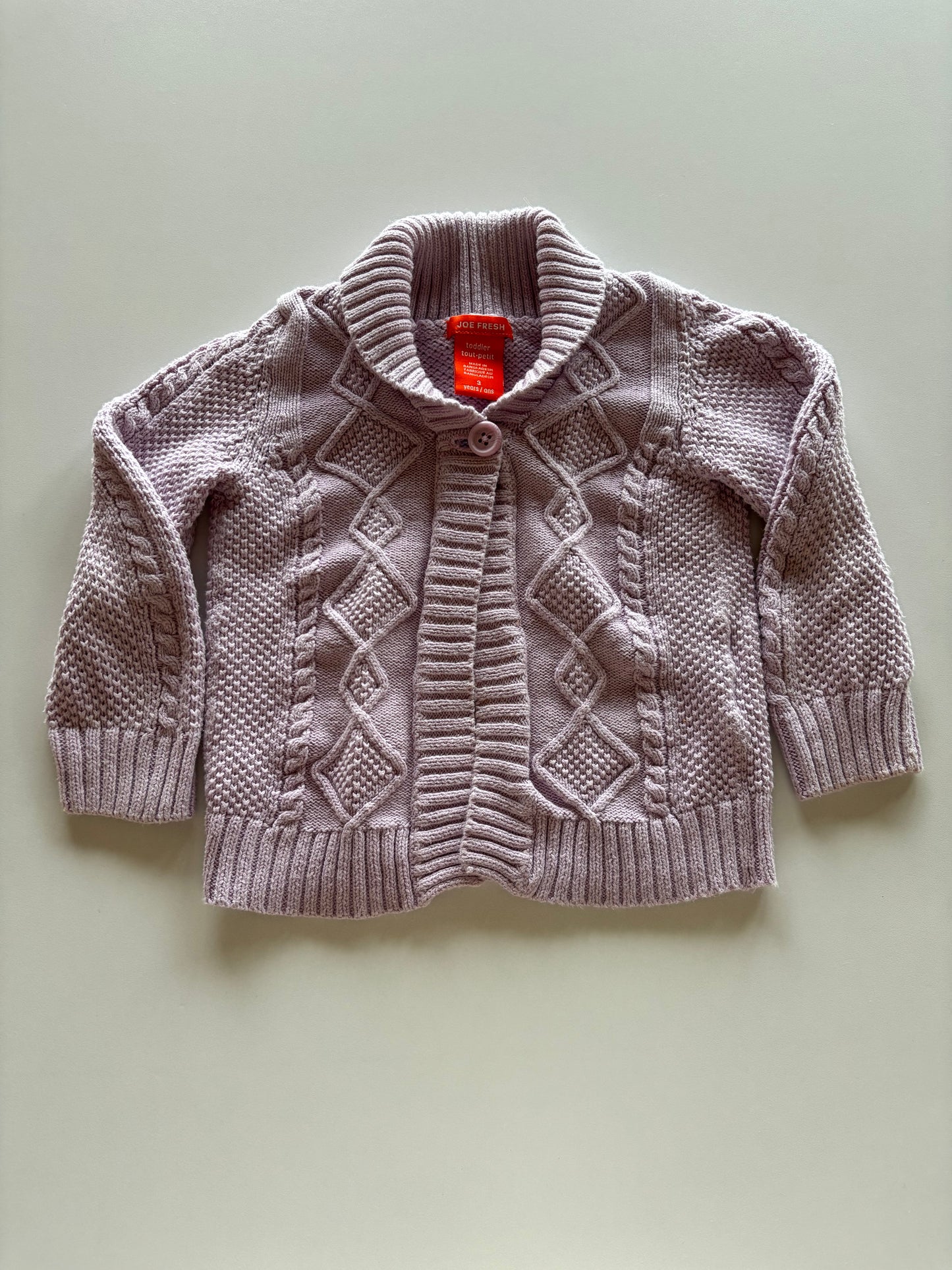Lilac Knit Cardigan