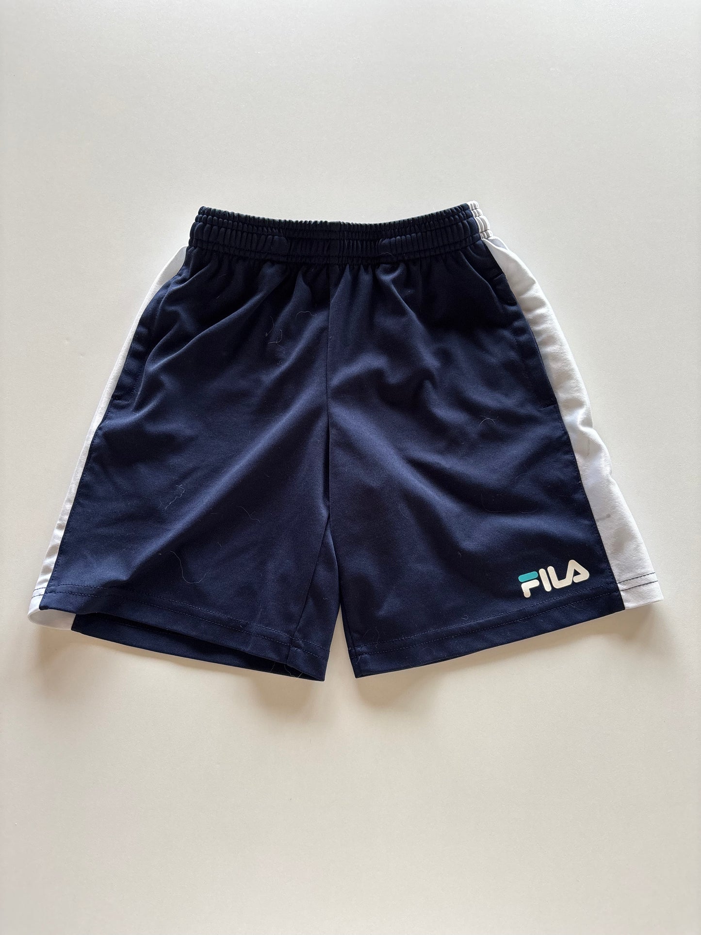 Navy & White Athletic Shorts