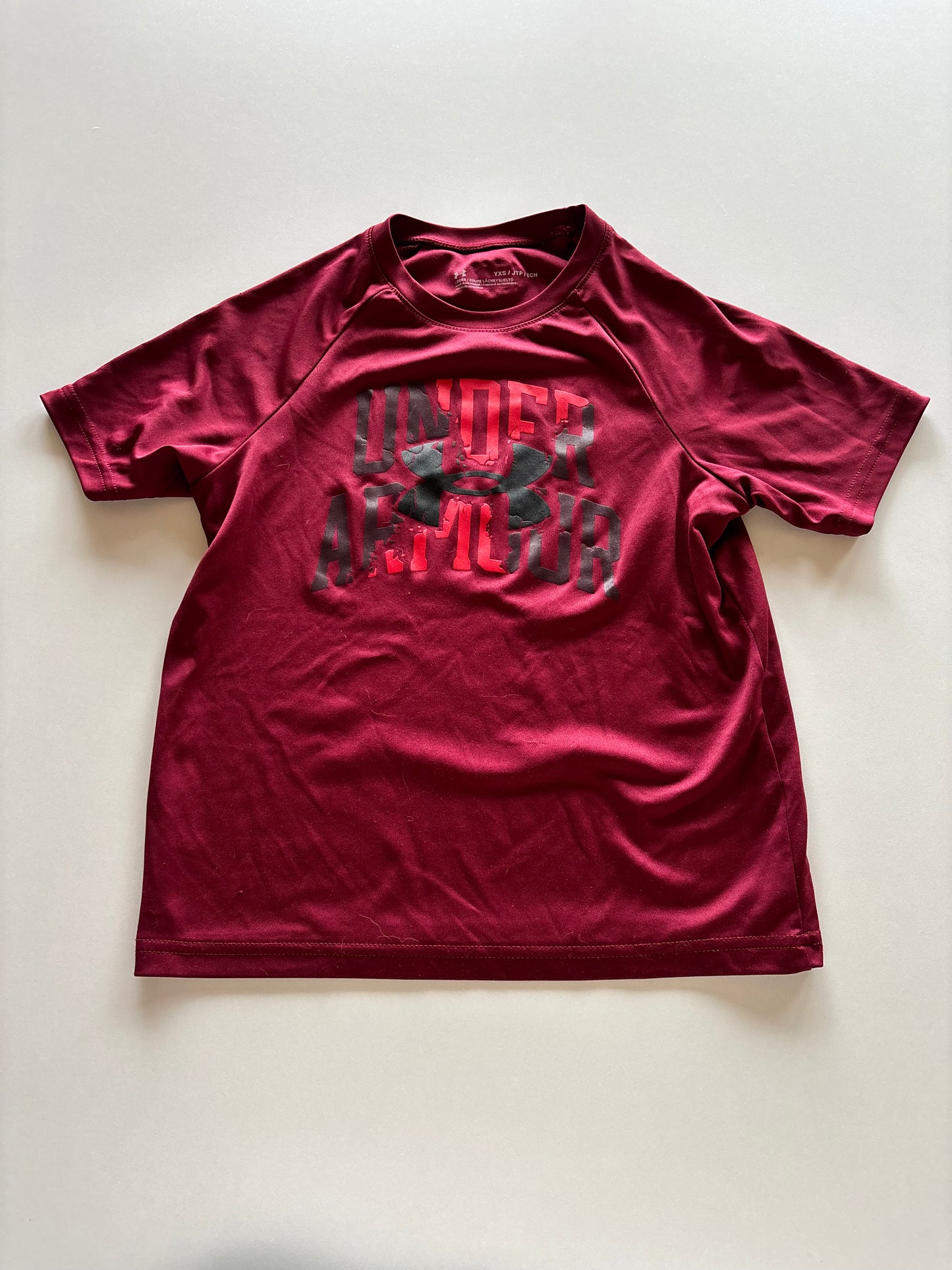 Maroon UA Athletic Tee