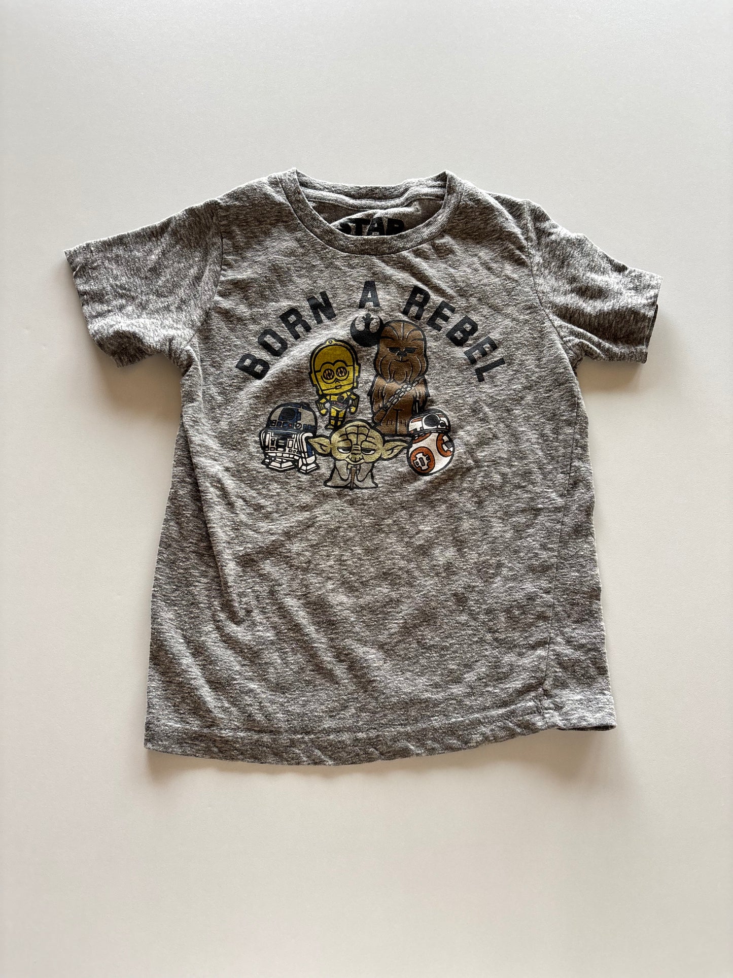Grey Born a Rebel StarWars Tee