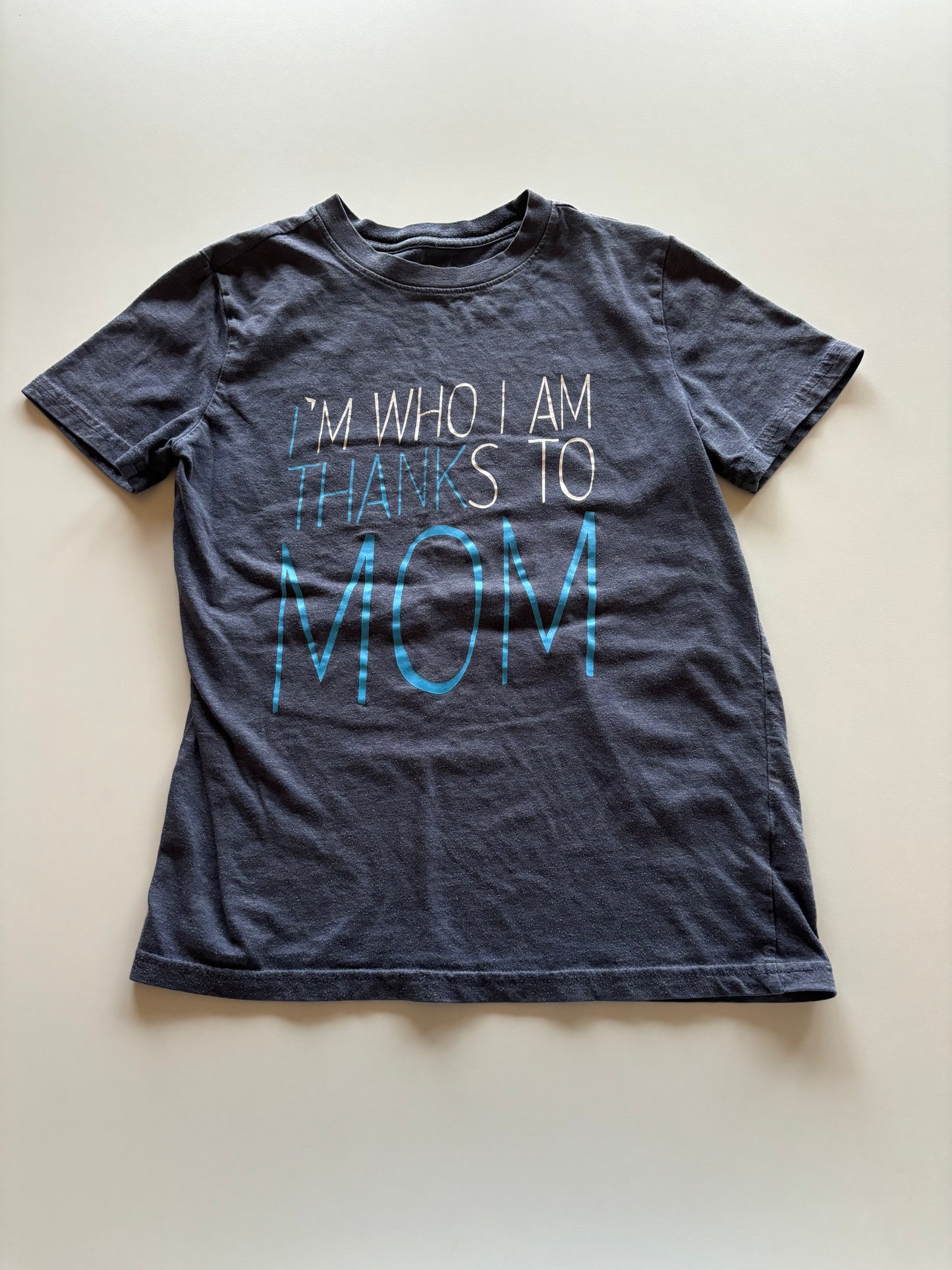 Blue Thanks Mom Tee