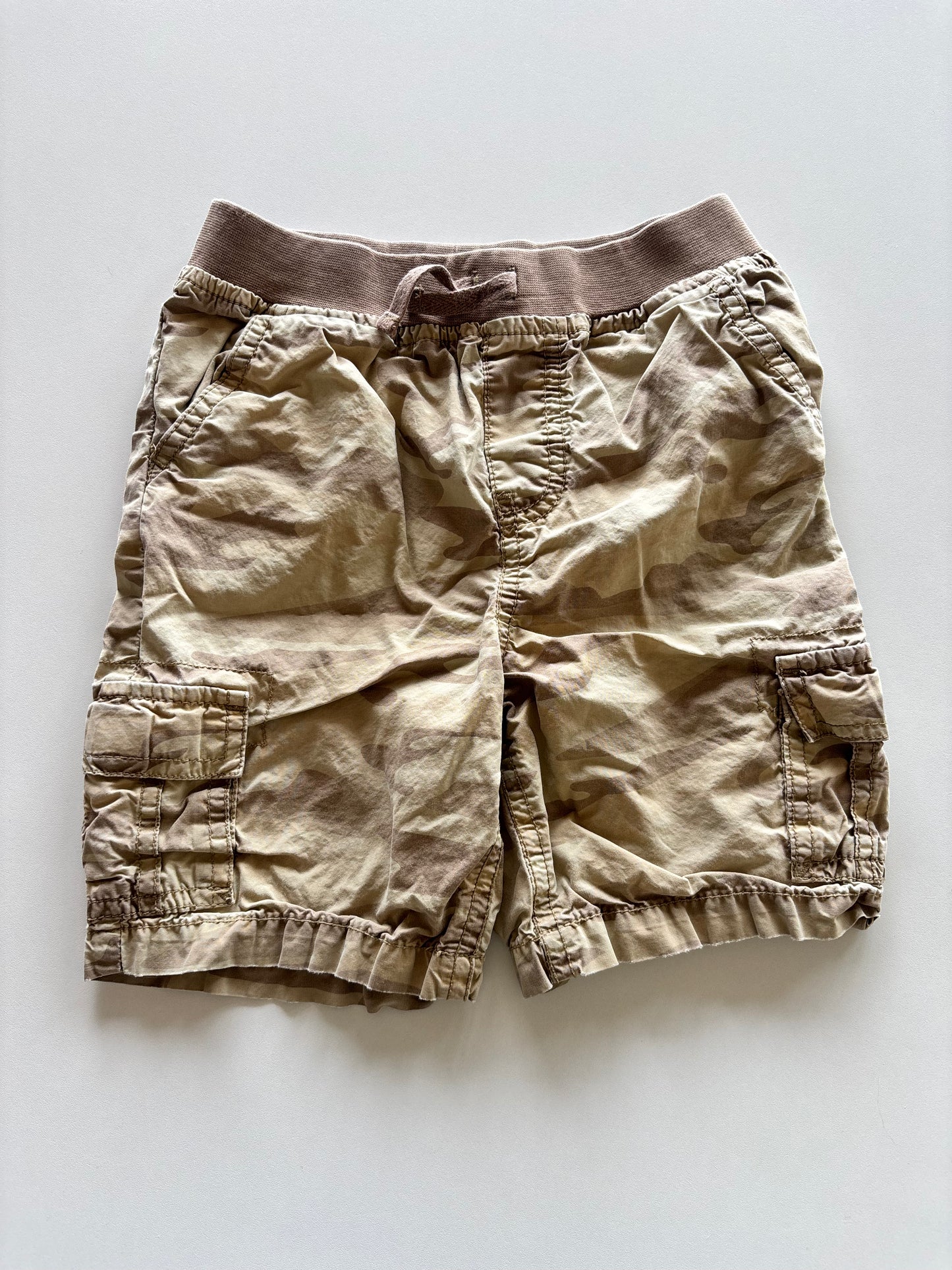 Tan Camo Cargo Shorts