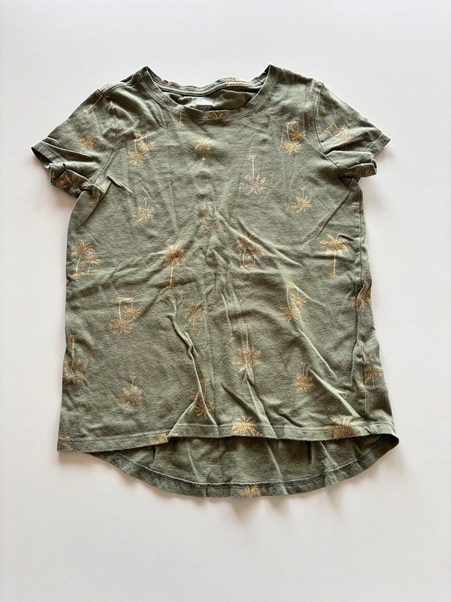 Olive Gold Palm Tree Tee