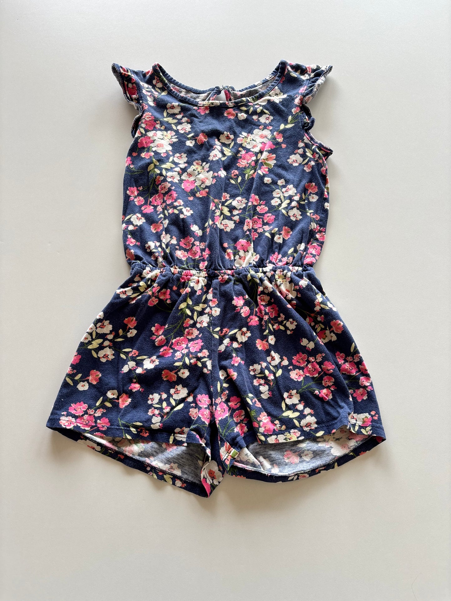 Blue Floral Romper
