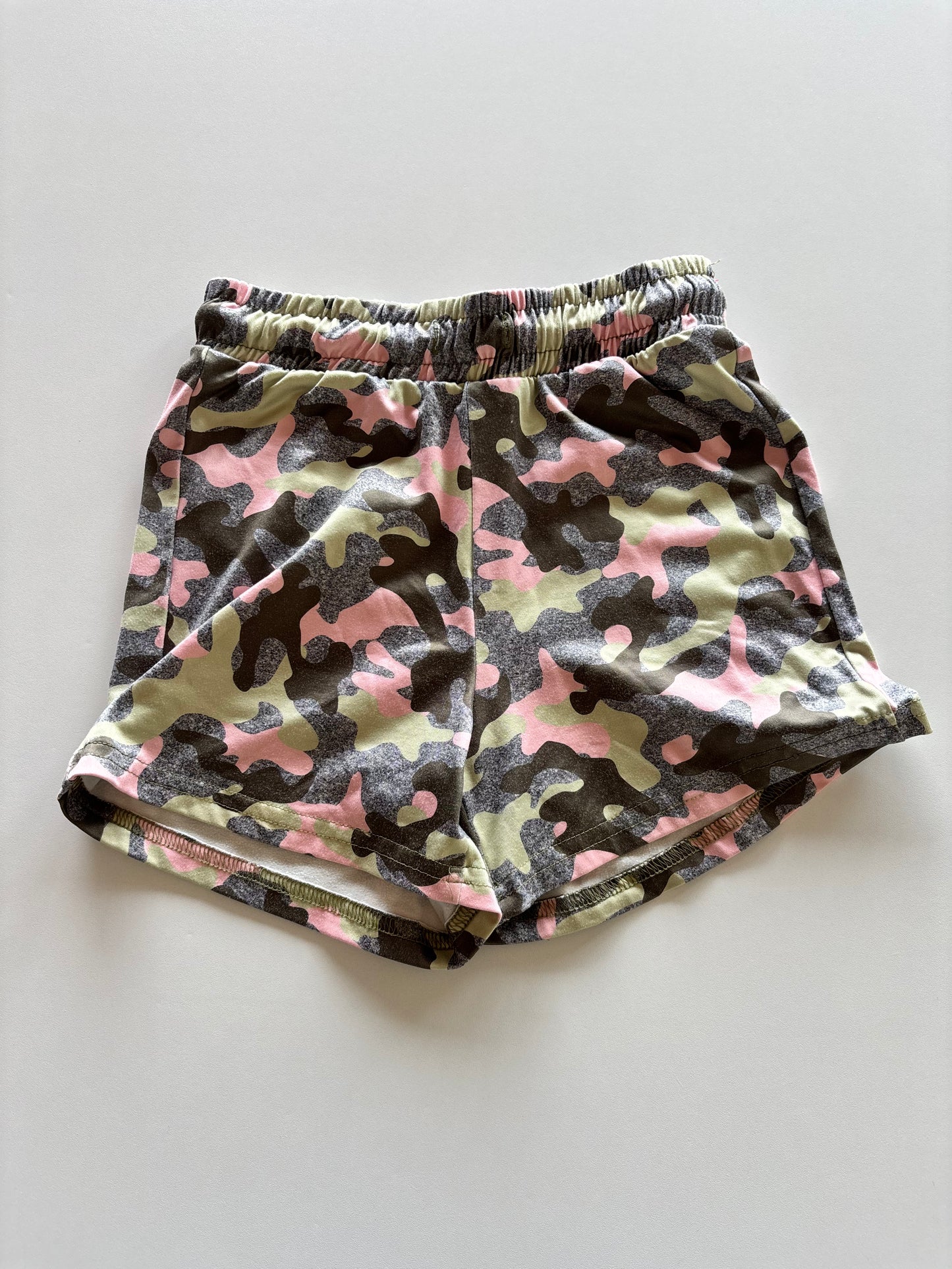 Pink & Green Camo Shorts