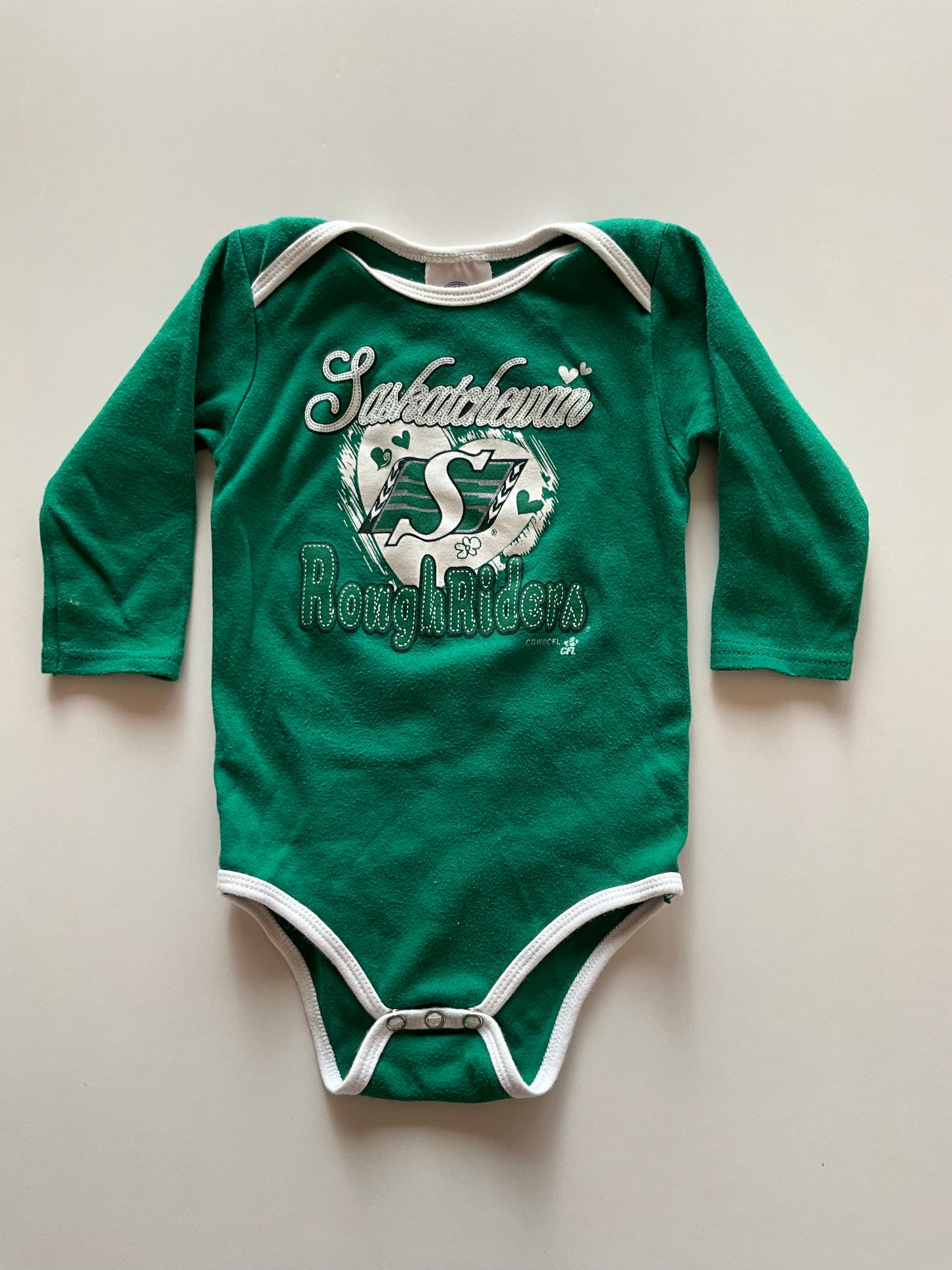Green Roughrider Onesie