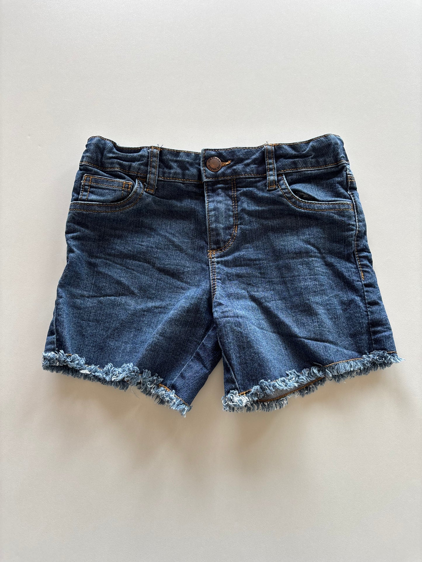 Denim Fringe Shorts