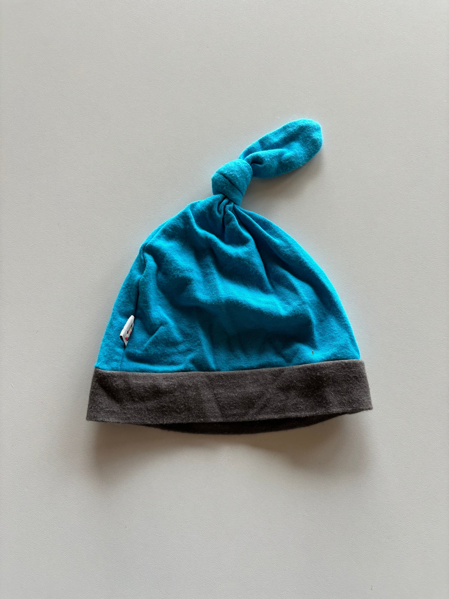 Blue Knotted Beanie