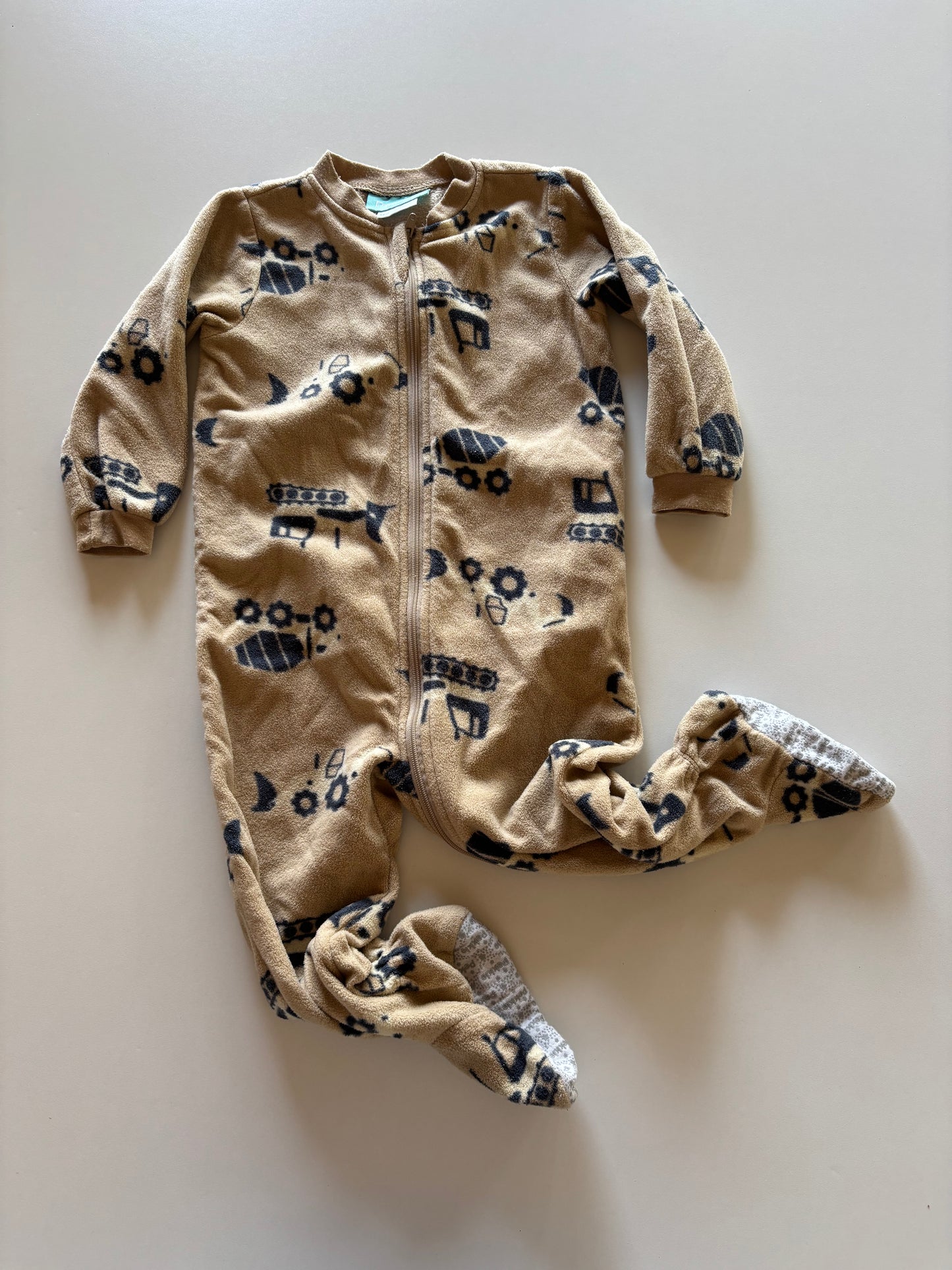 Fleece Brown Construction Sleeper