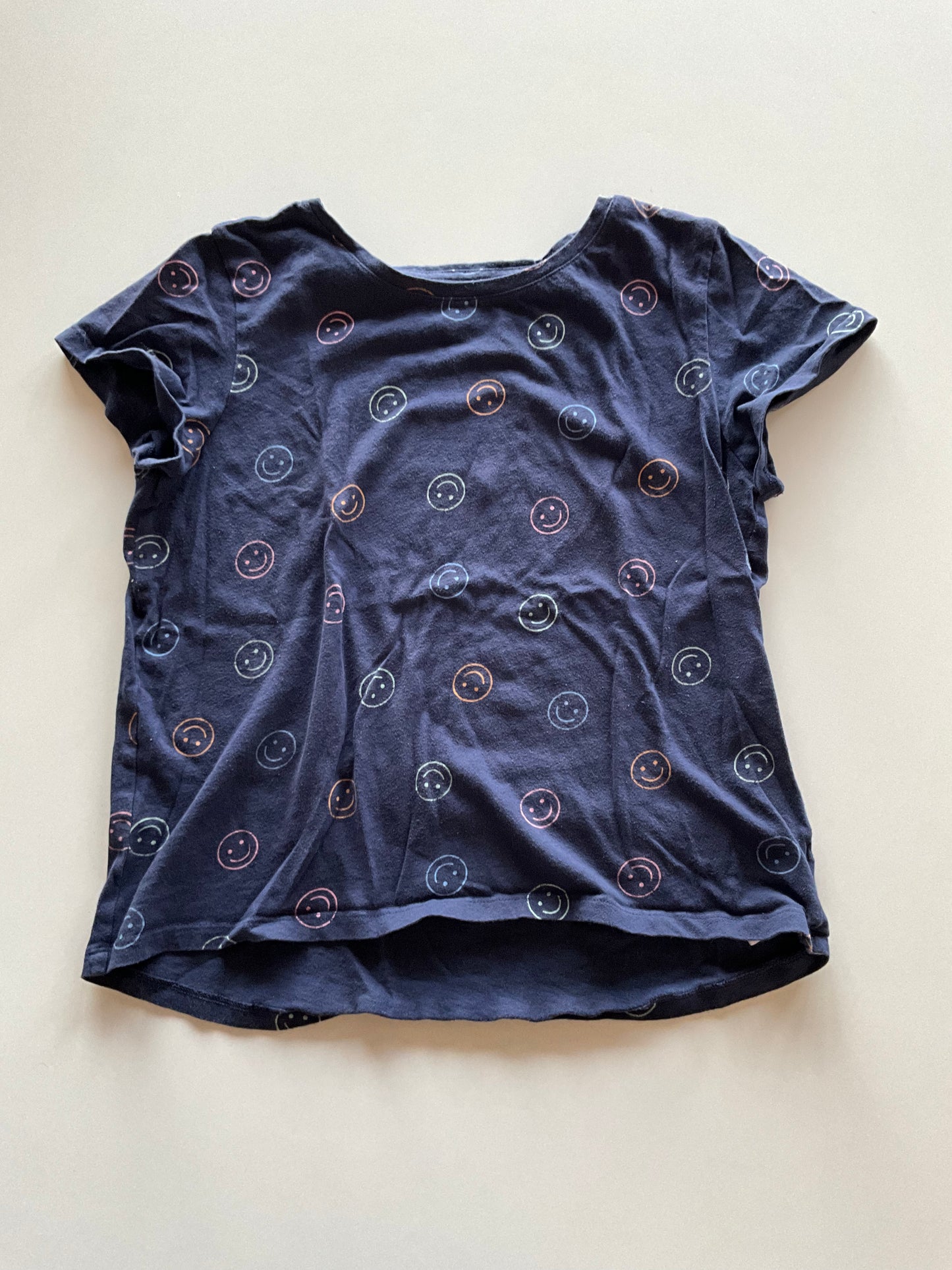 Navy Smiley Face Tee