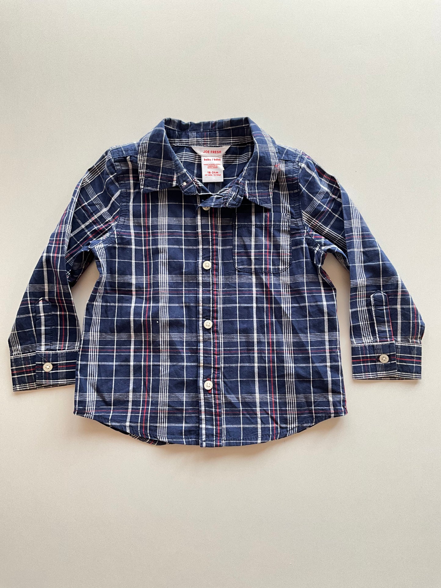 Navy Plaid Shirt