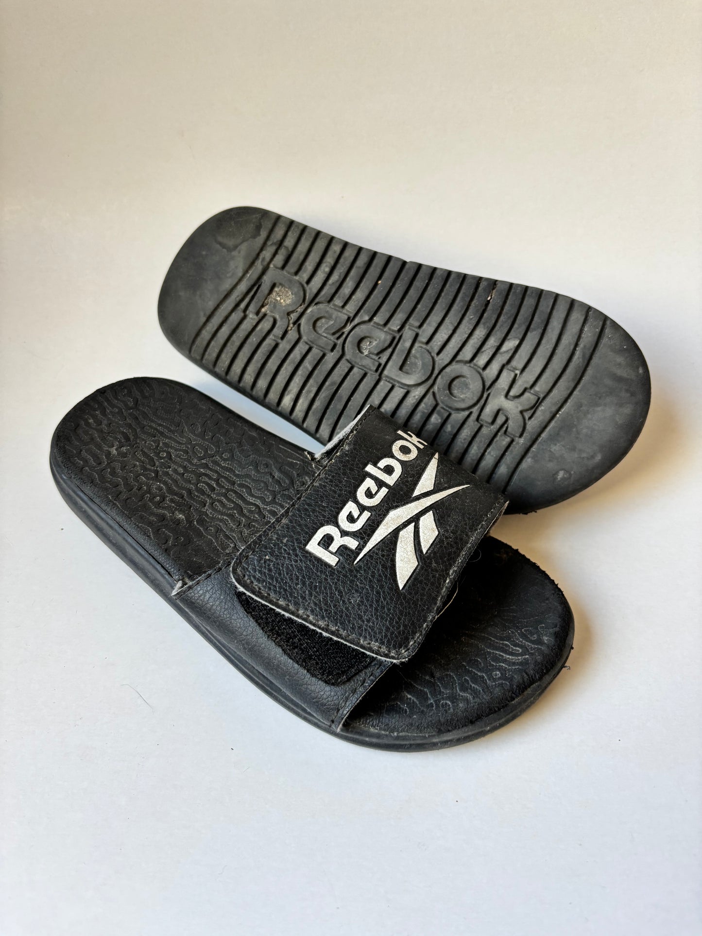 Black Reebok Slides