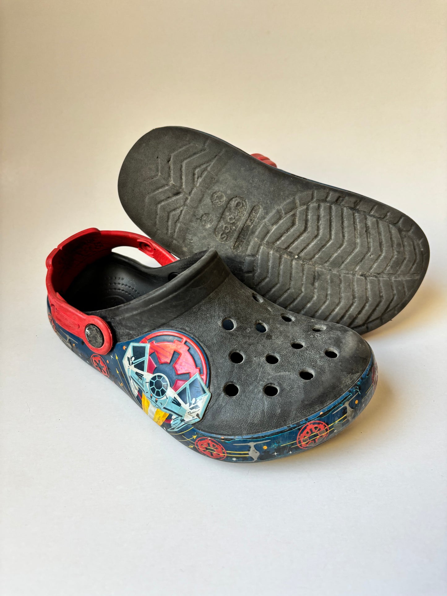 Black & Red Star Wars Crocs