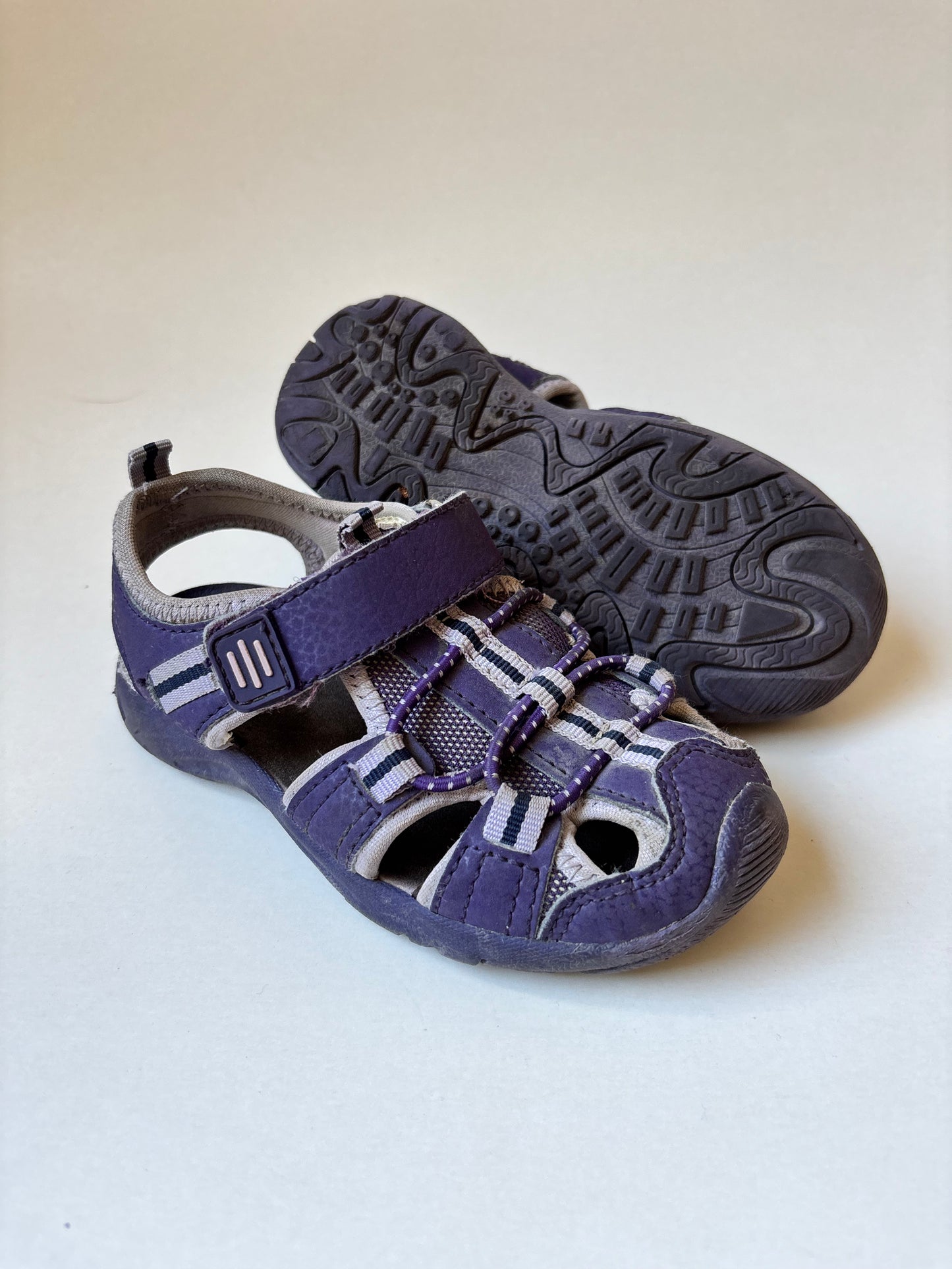 Purple Closed Toe Sandals