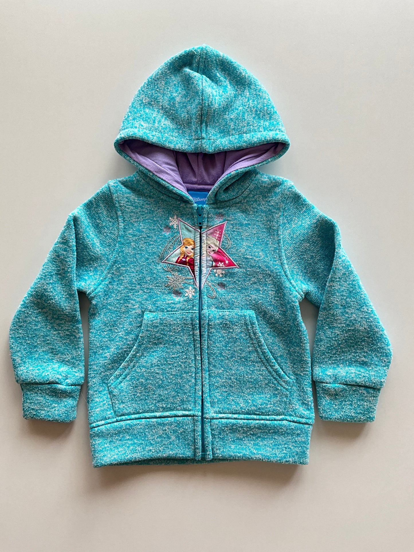 Blue Melange Frozen Zip Up