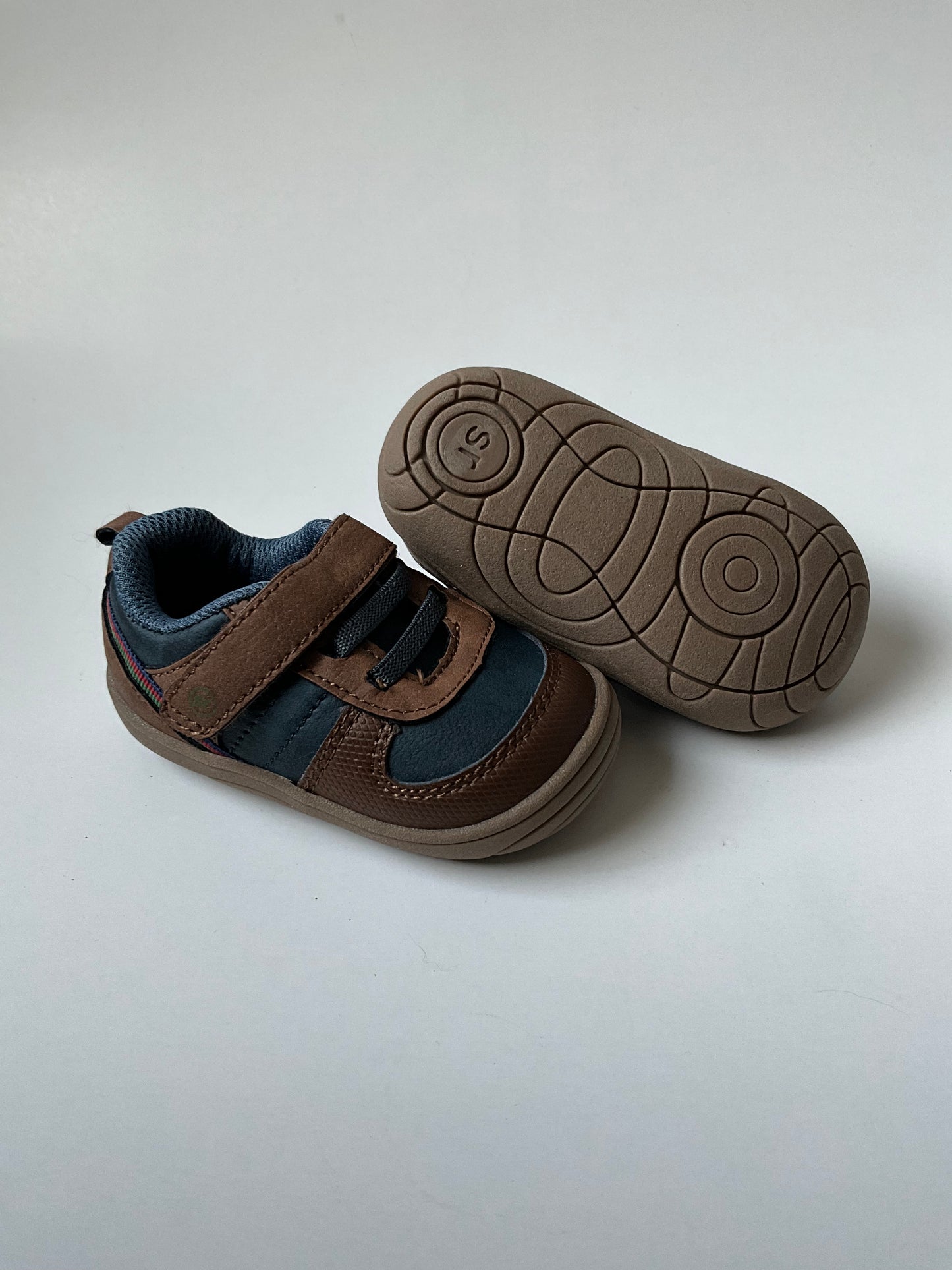 Blue & Brown Sneakers