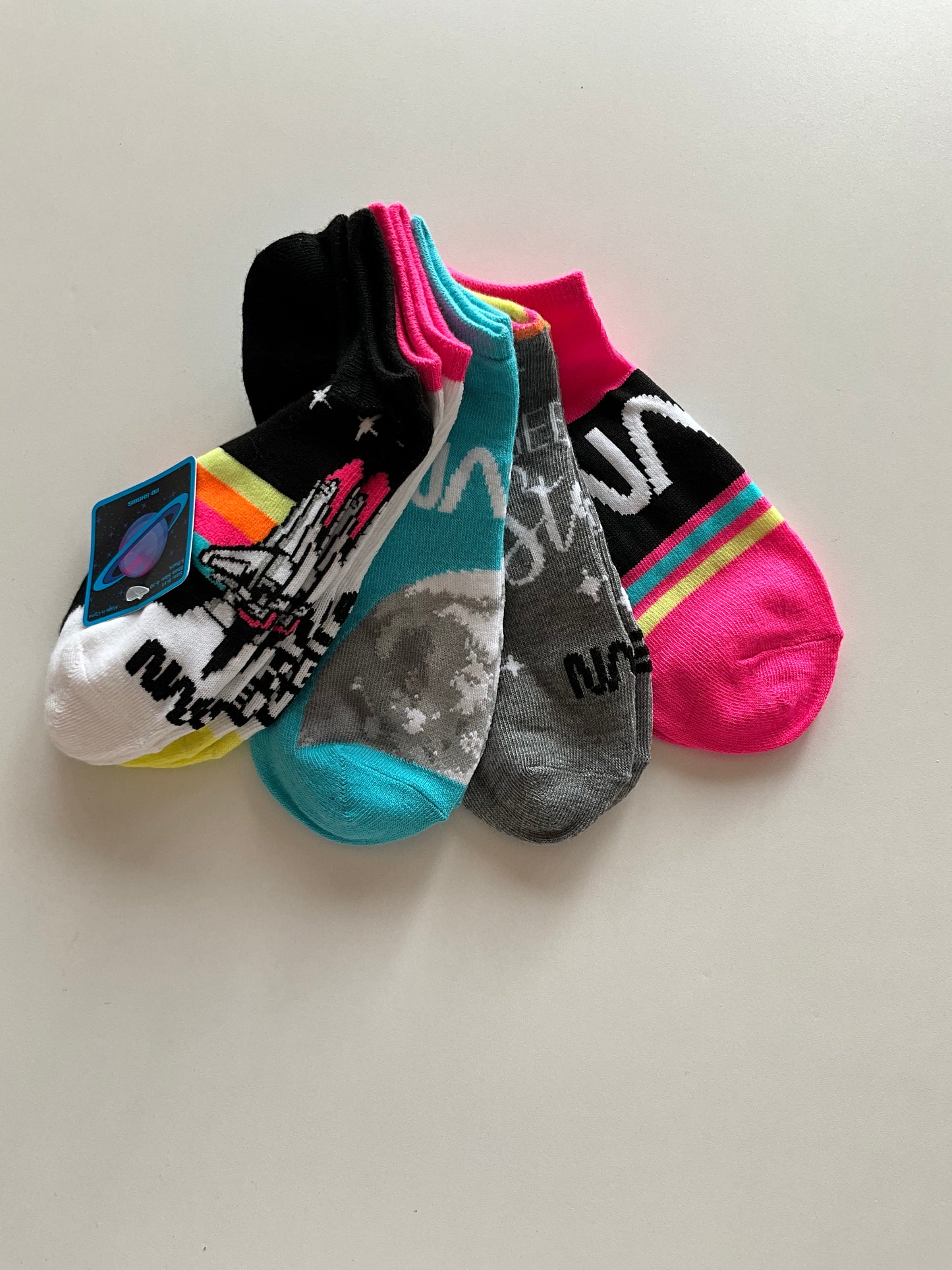 BNWT 5 Pairs of Space Socks
