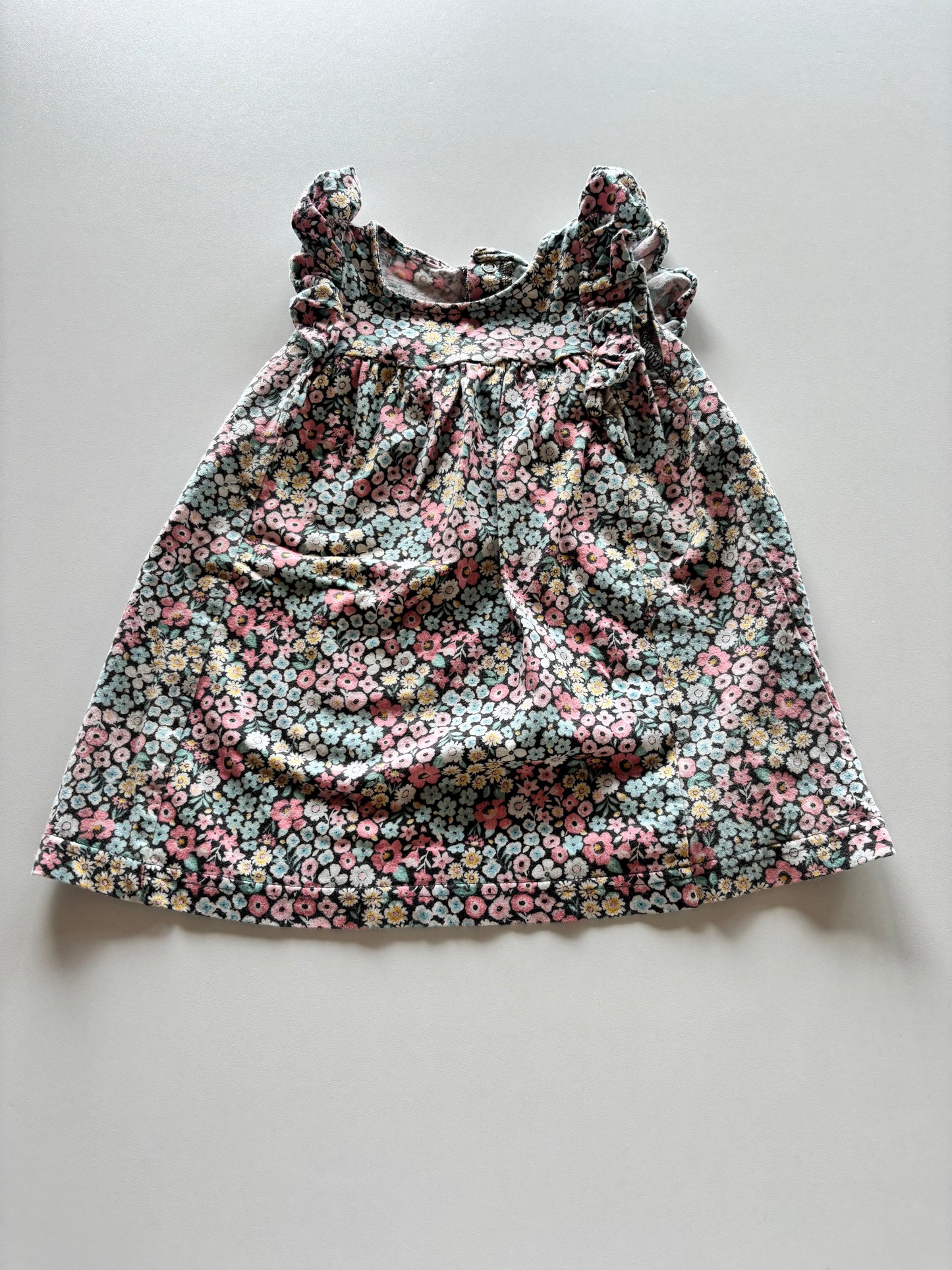 Charcoal Floral Dress