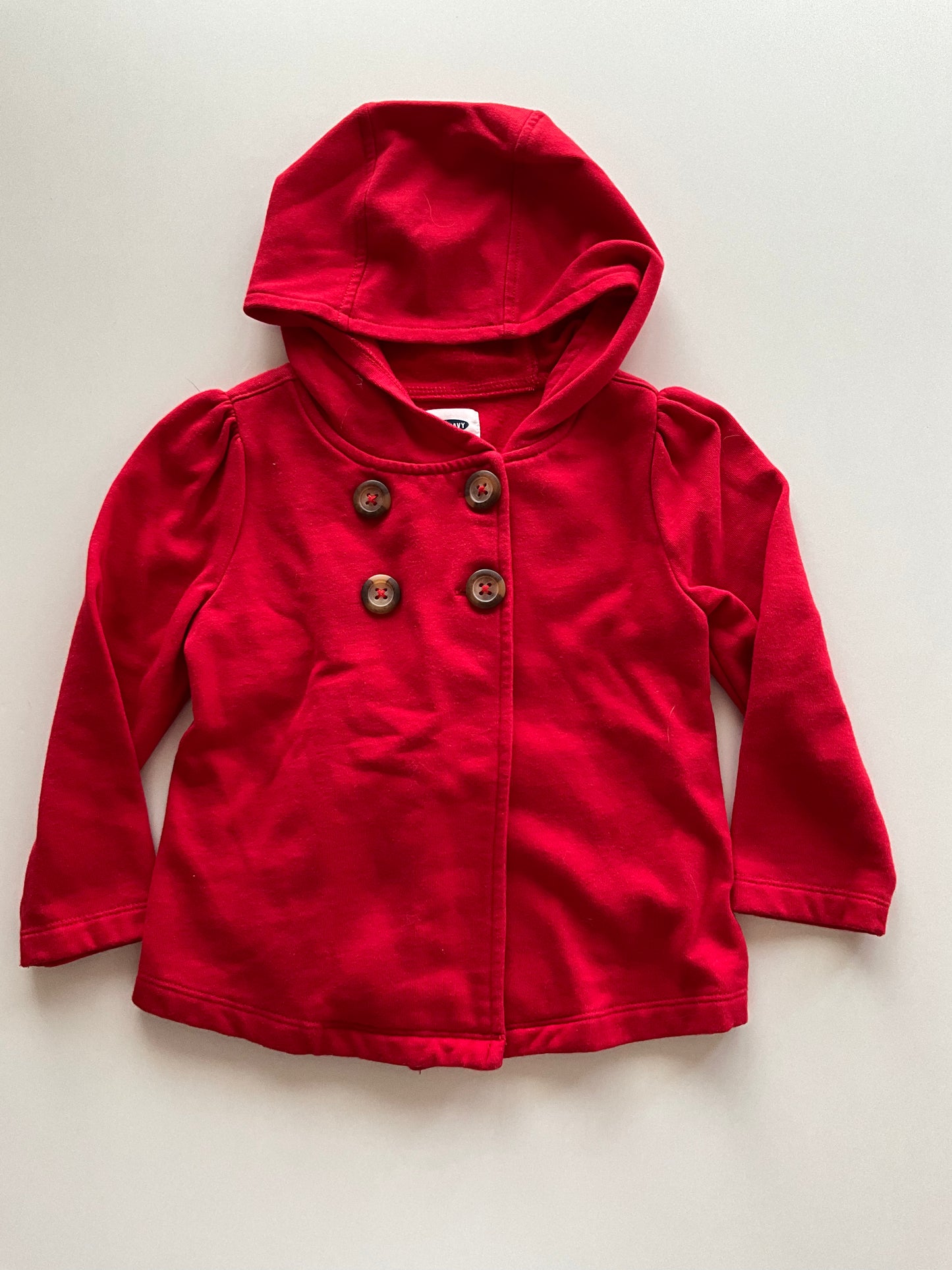 Red Button Up Hoodie