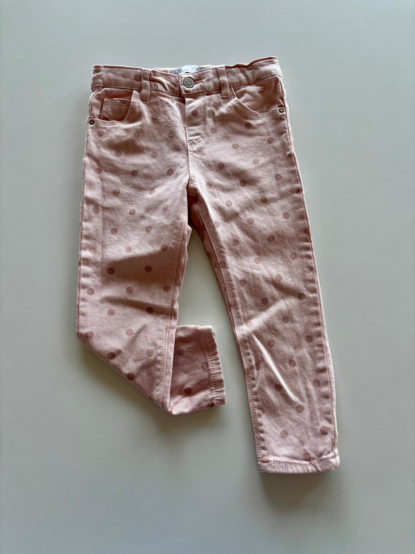 Pink Polka Dot Jeans