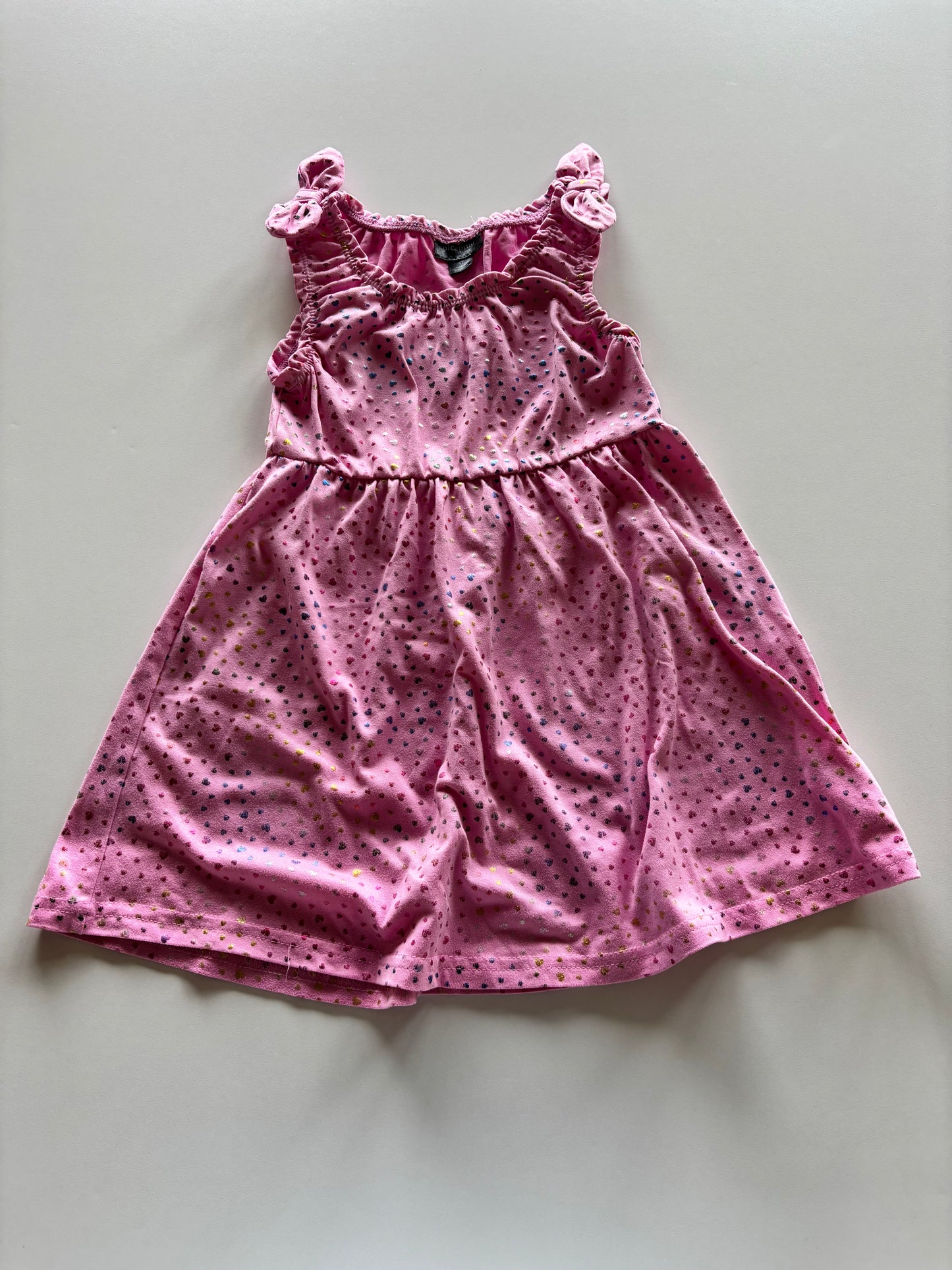 Pink Rainbow Foil Heart Dress