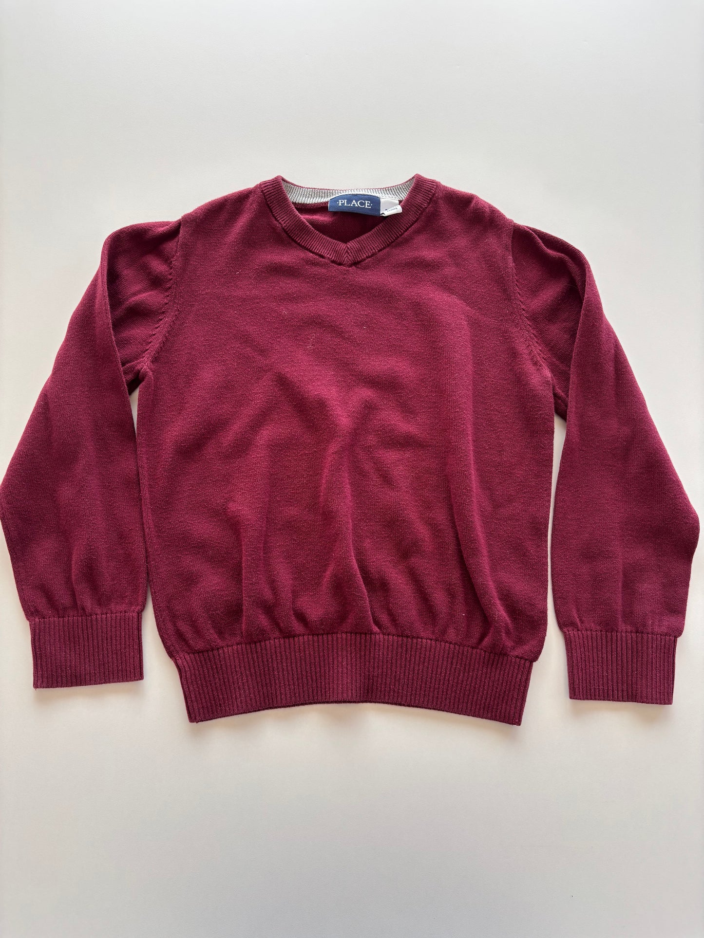 Maroon V Neck Sweater