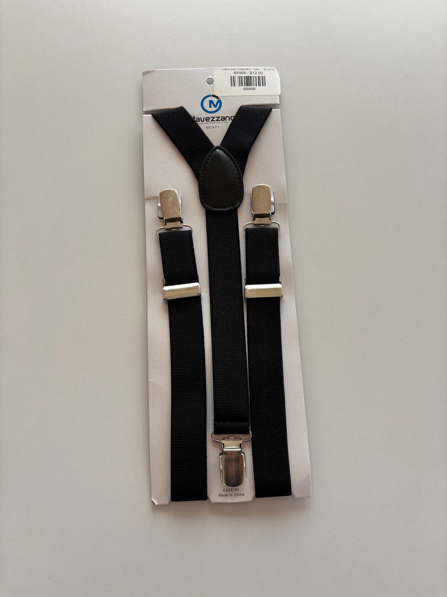 BNWT Black Suspenders