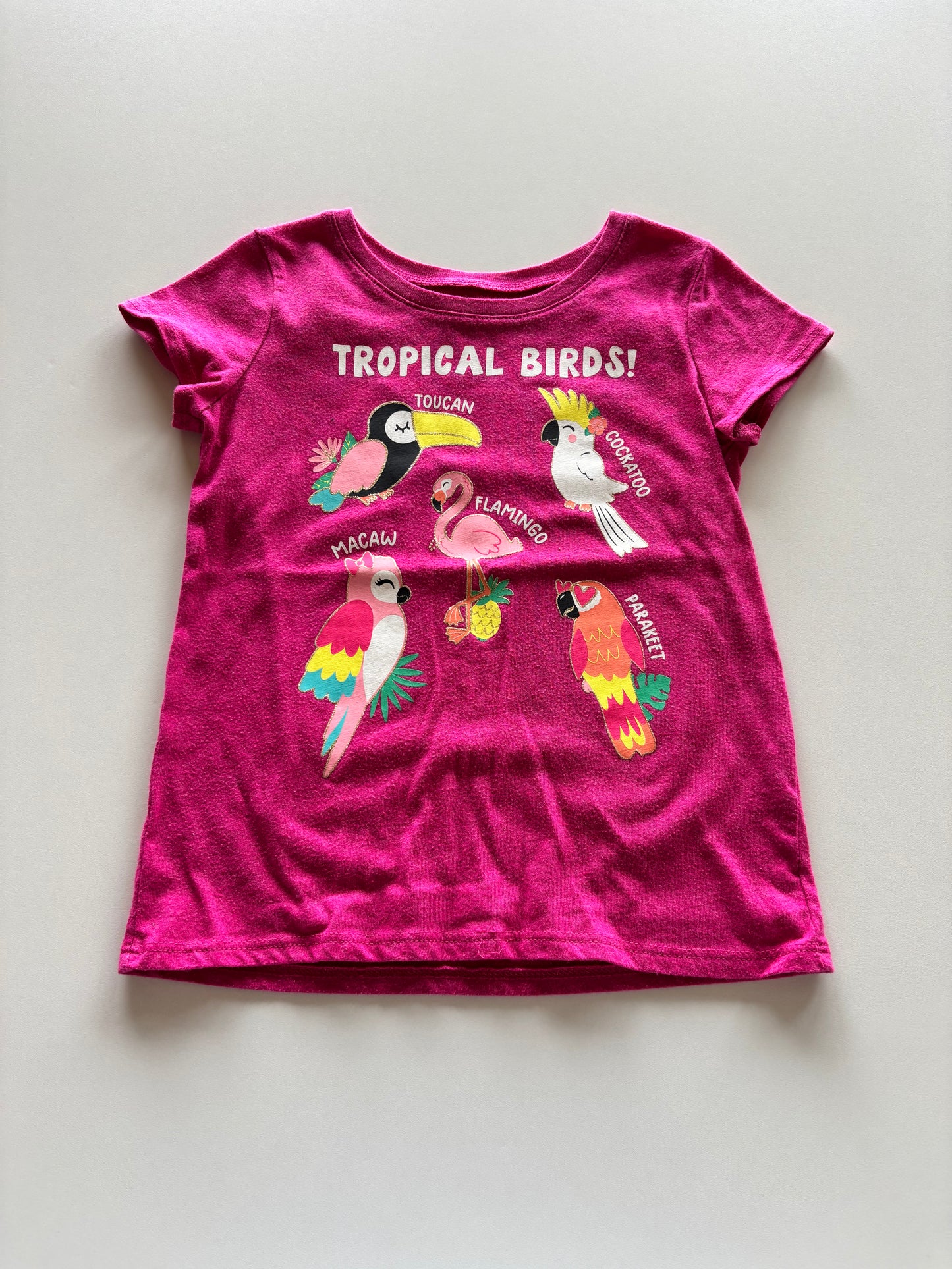Pink Tropical Birds Tee