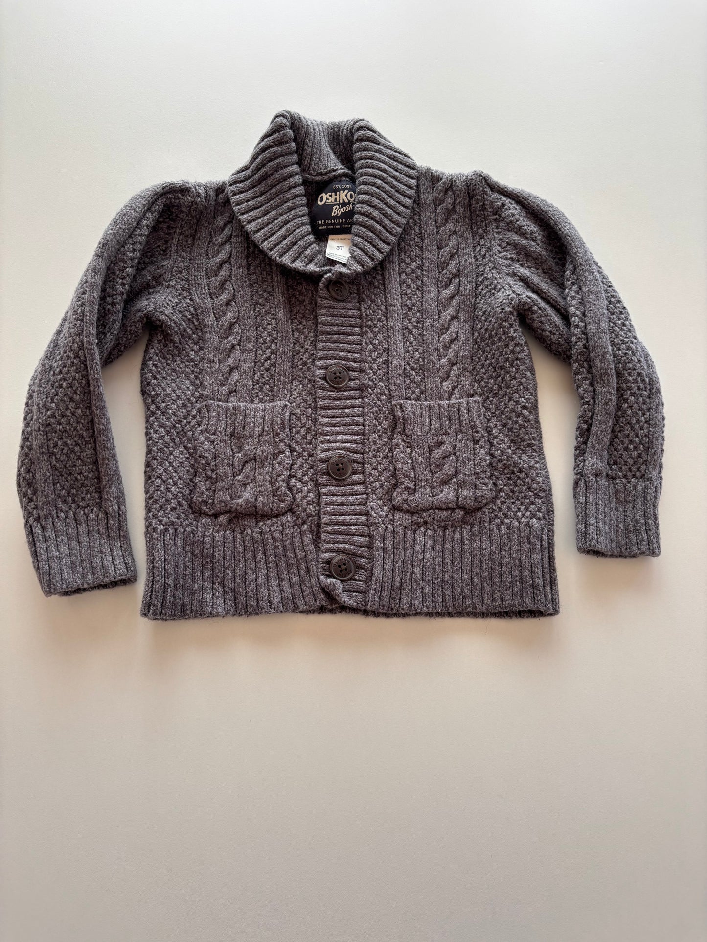 Grey Knit Cardigan