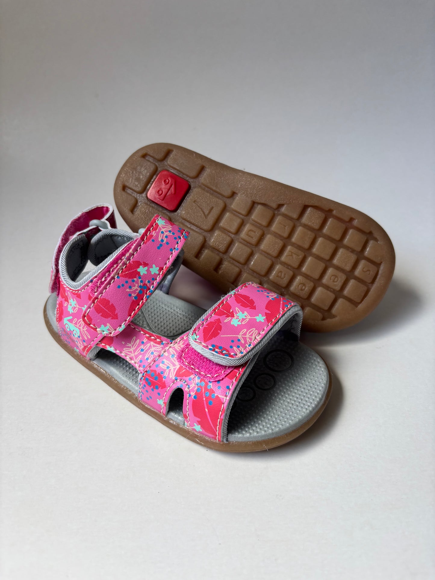 Pink Feather Sandals