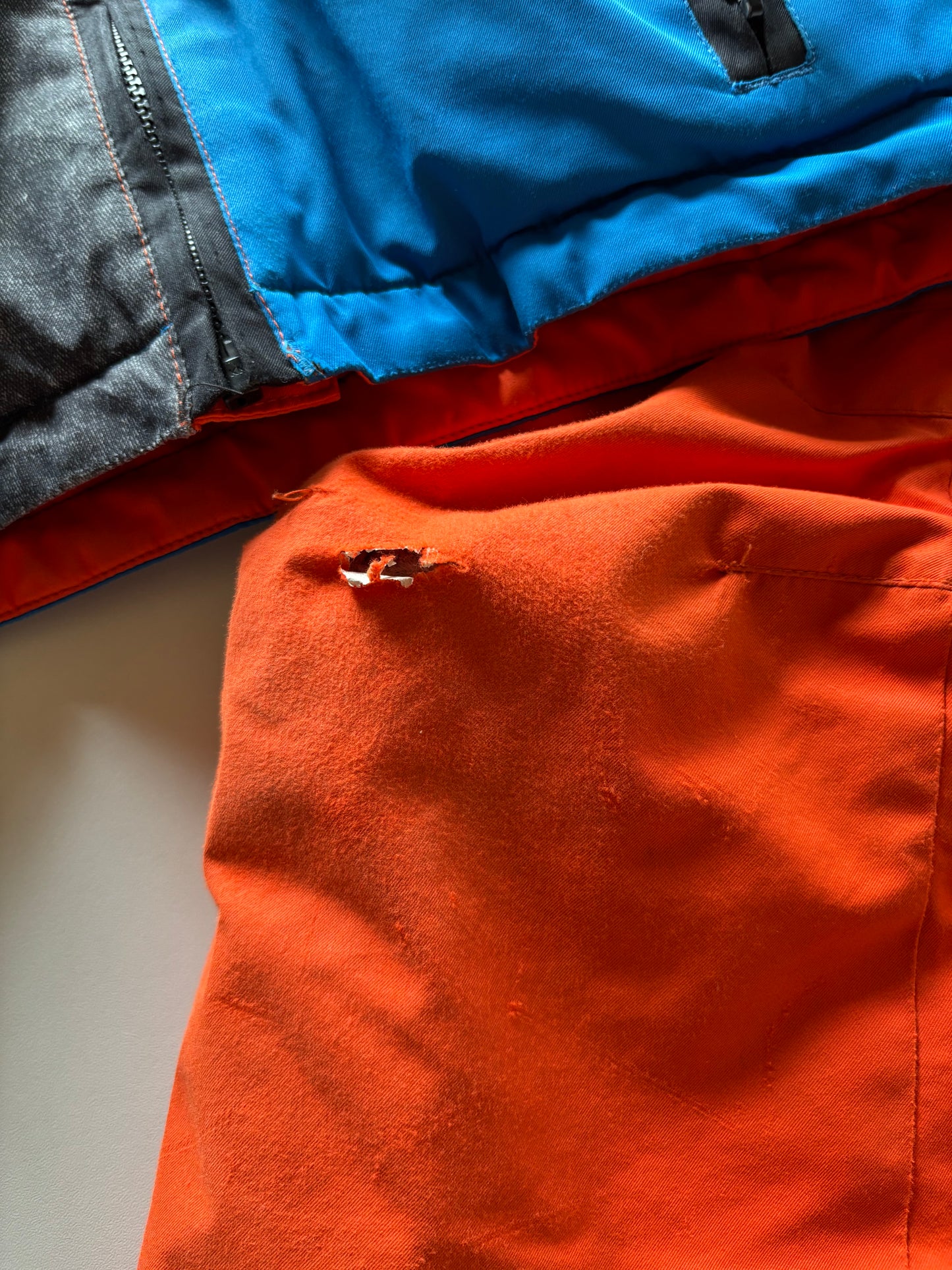 2pc Orange & Blue Snow Suit