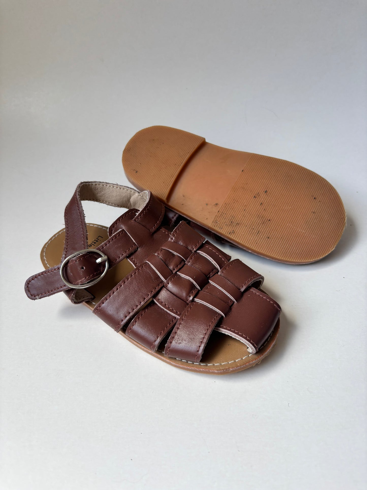 Brown Woven Sandals