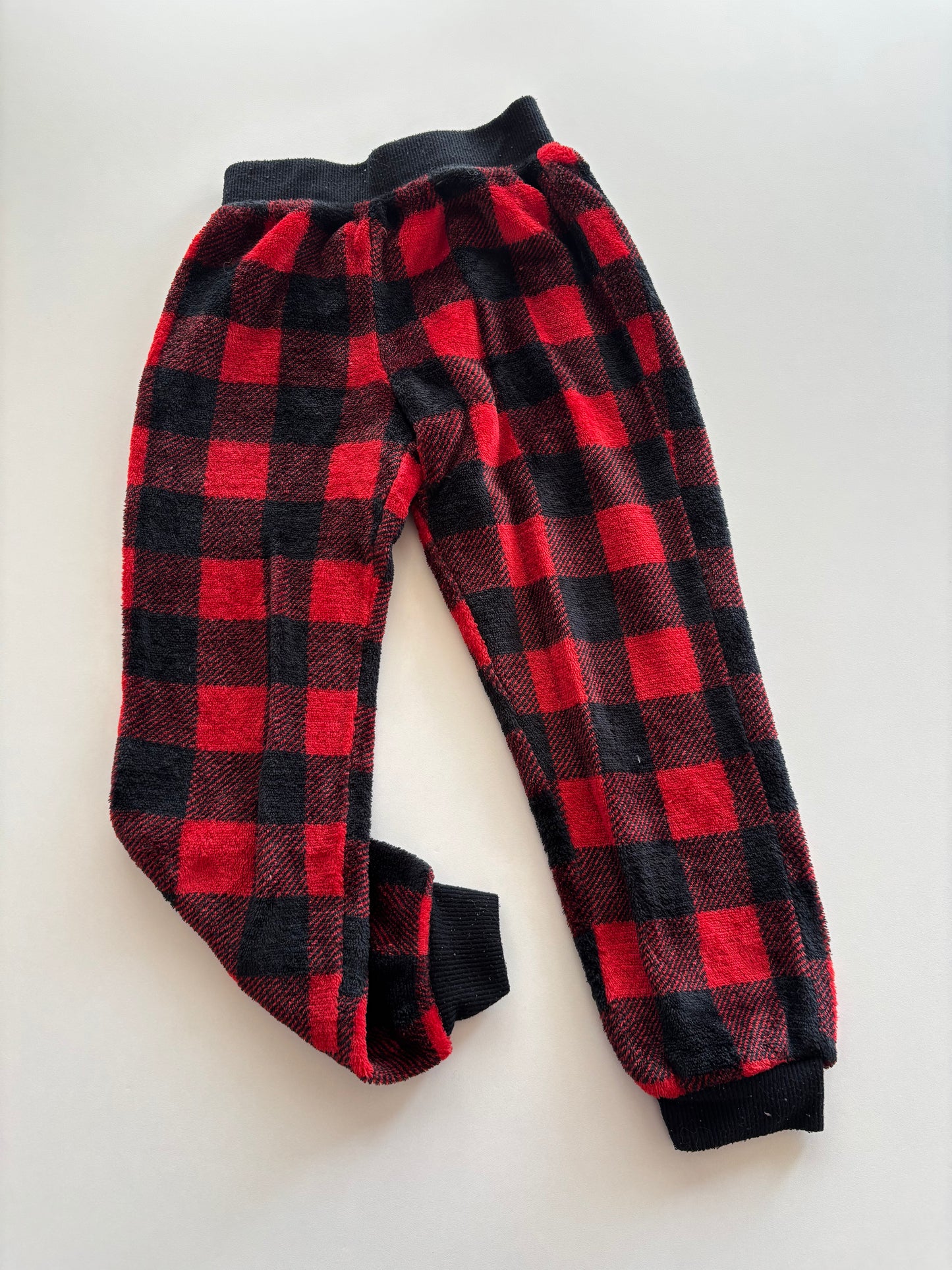 Fuzzy Buffalo Plaid Pants