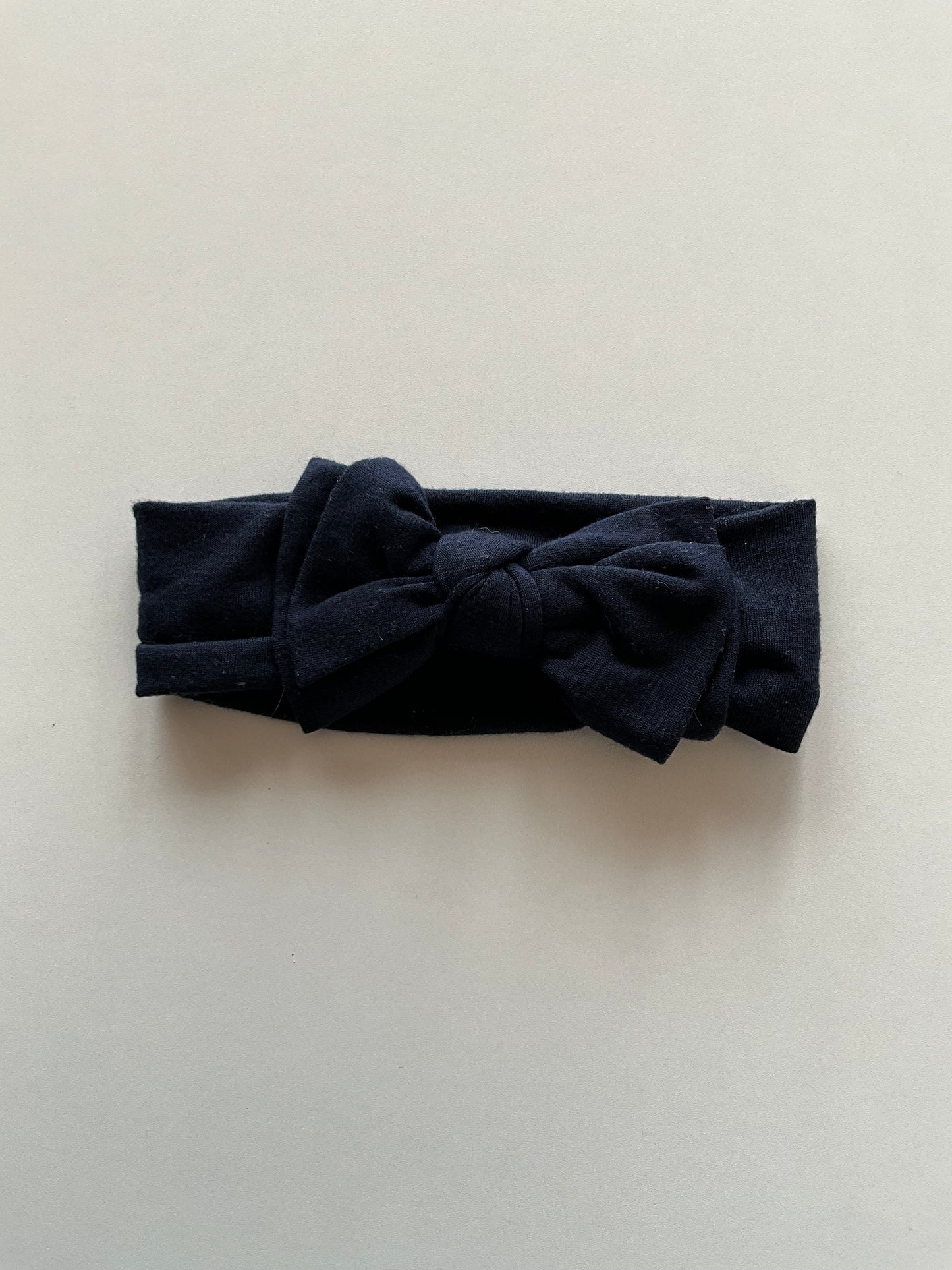 Navy Bow Headband