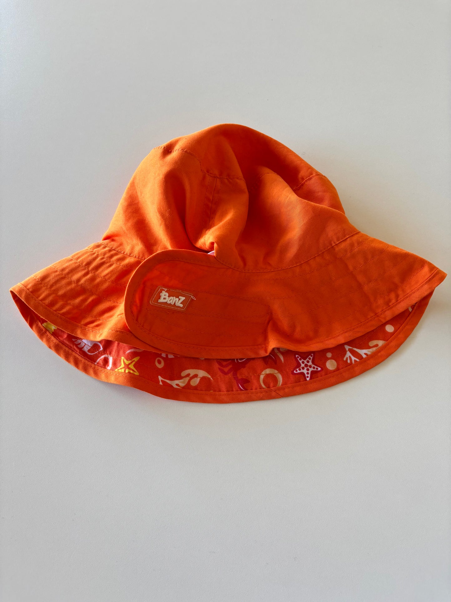 Orange Reversible Sun Hat