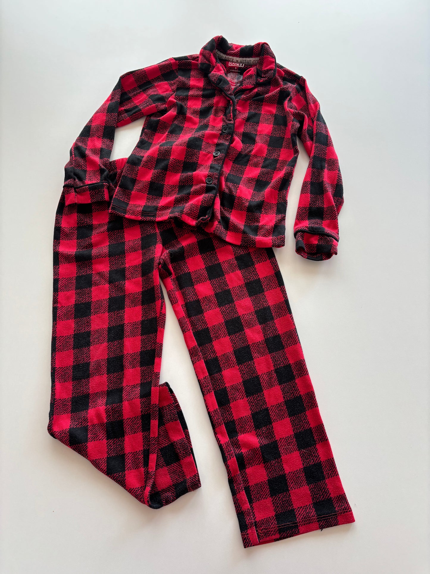 2pc Black & Red Pajamas