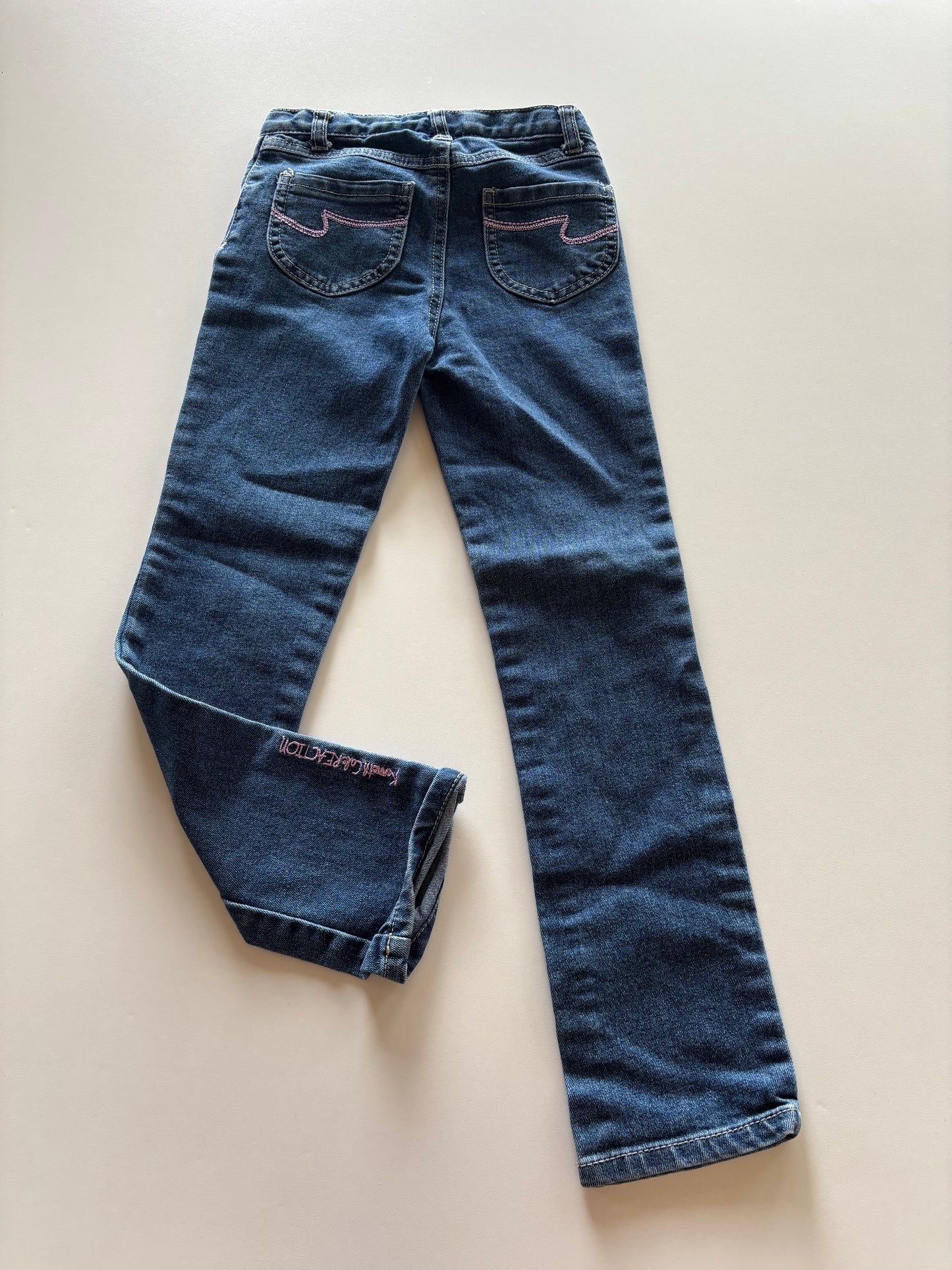 Lilac Embroidered Denim
