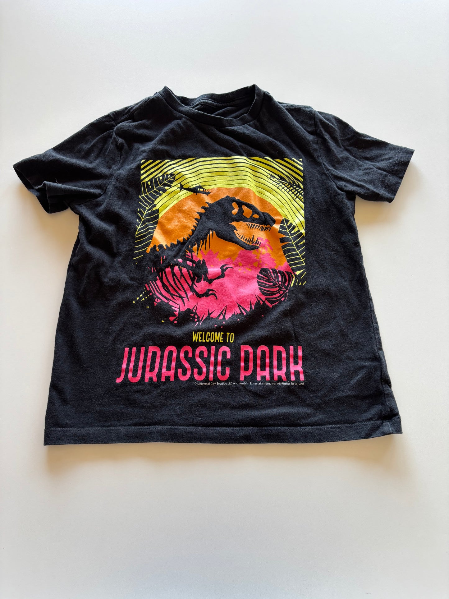 Black & Neon Jurassic Park Tee