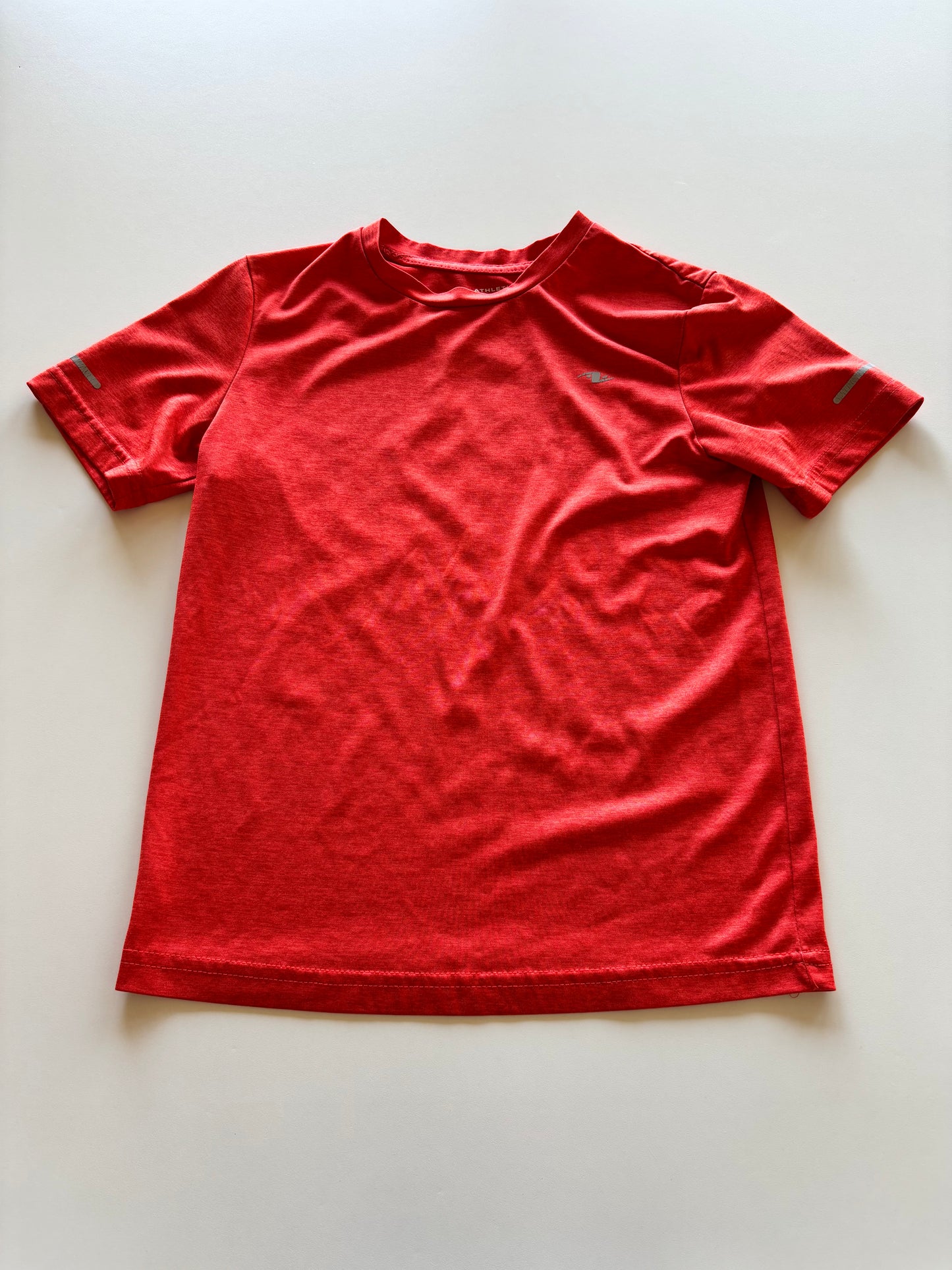 Orangish Red Melange Athletic Tee