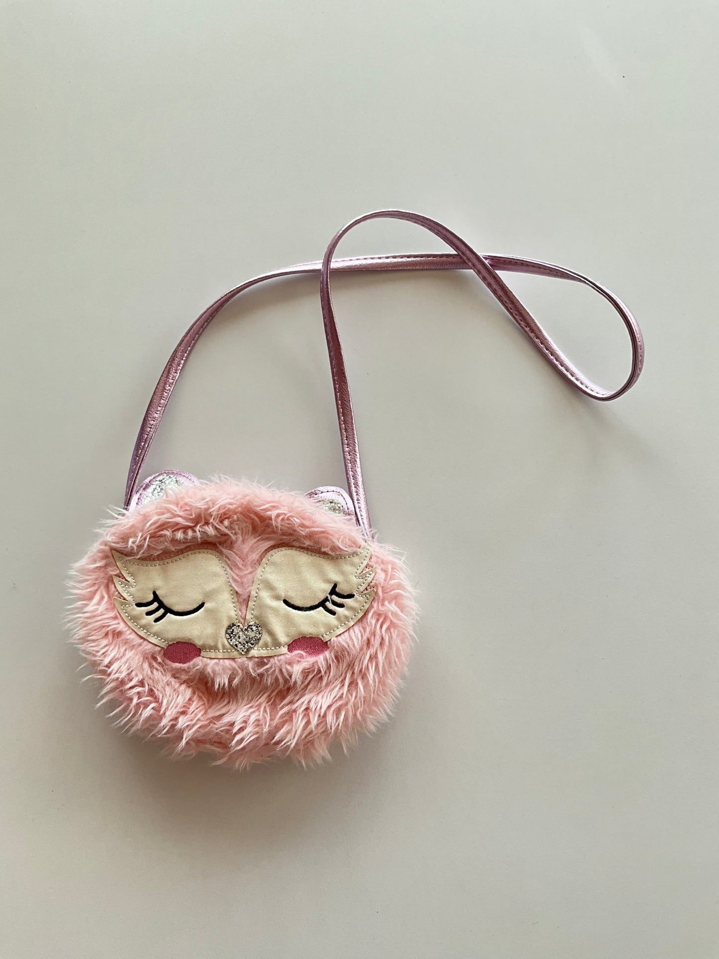Fuzzy Pink Critter Purse