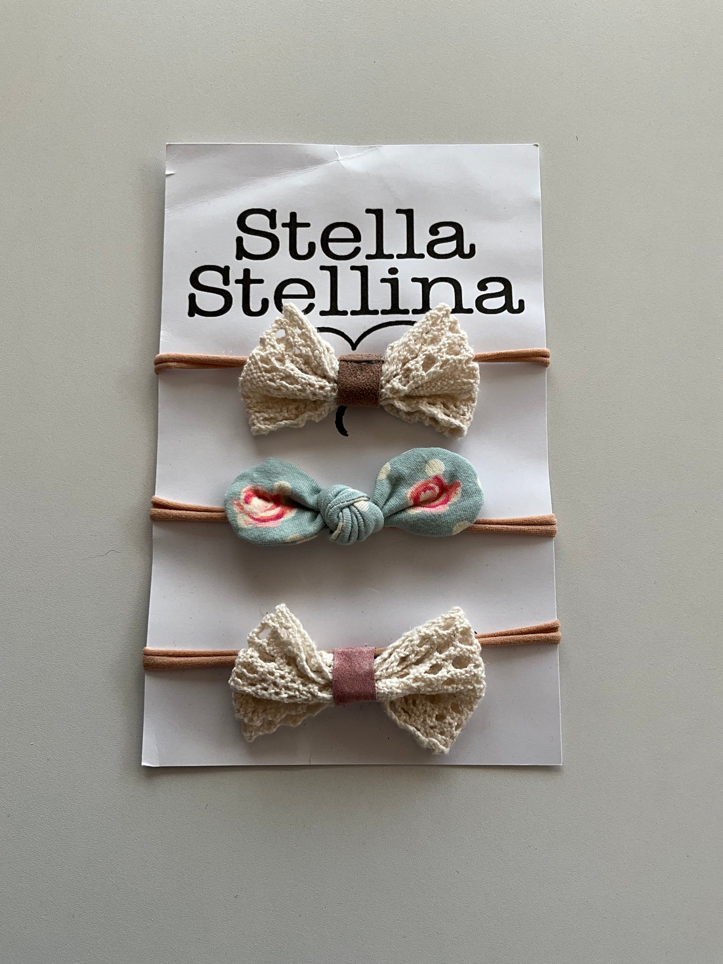 BNWT 3 Baby Bow Headbands