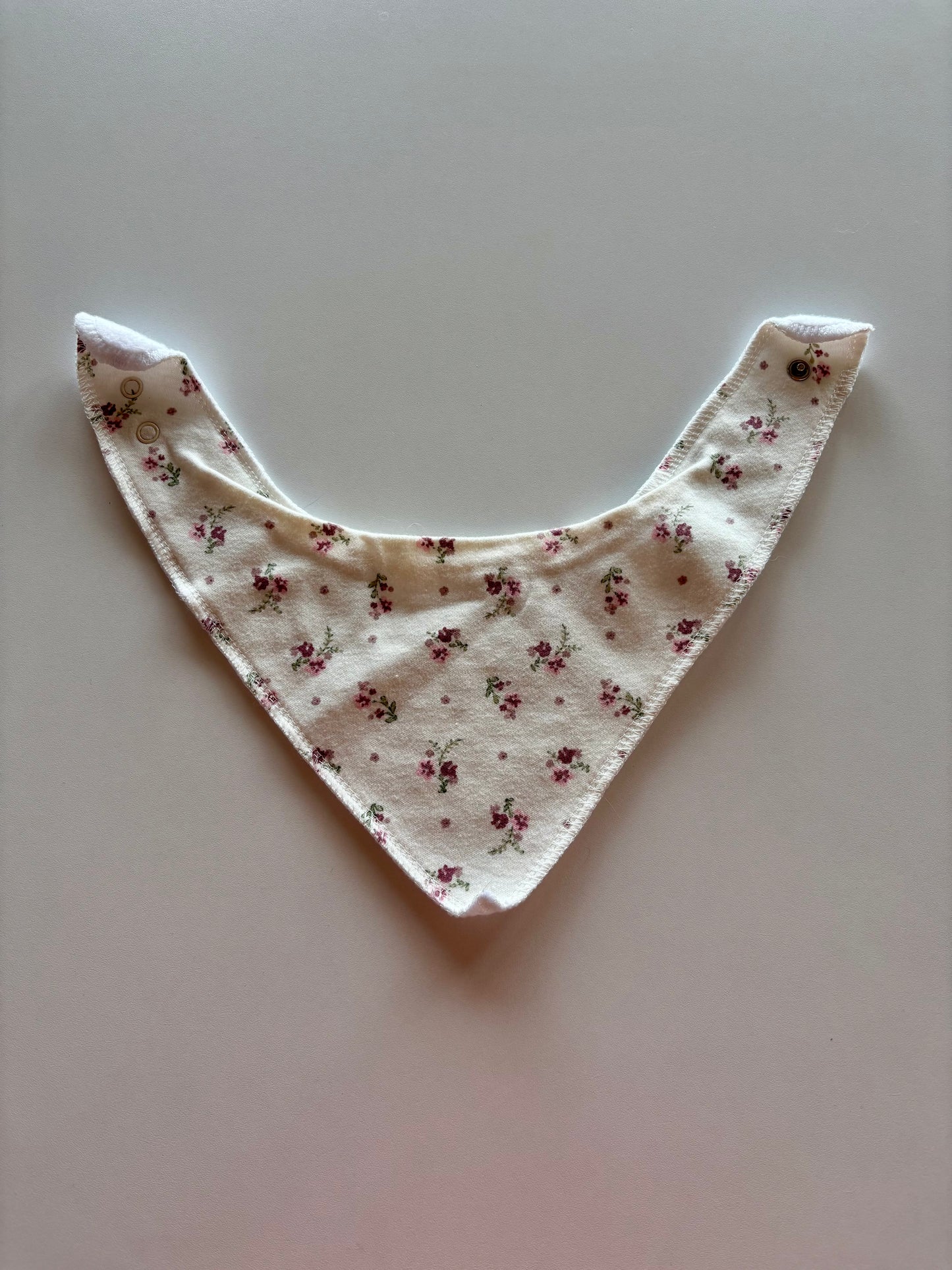 Ivory & Floral Bandana/Drool Bib